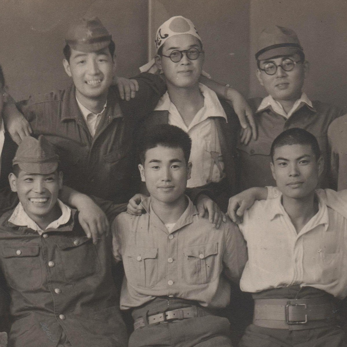 Photos of Japanese pilots, including kamikaze