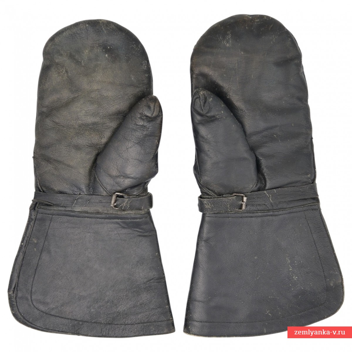 Leather leggings of a Soviet military pilot