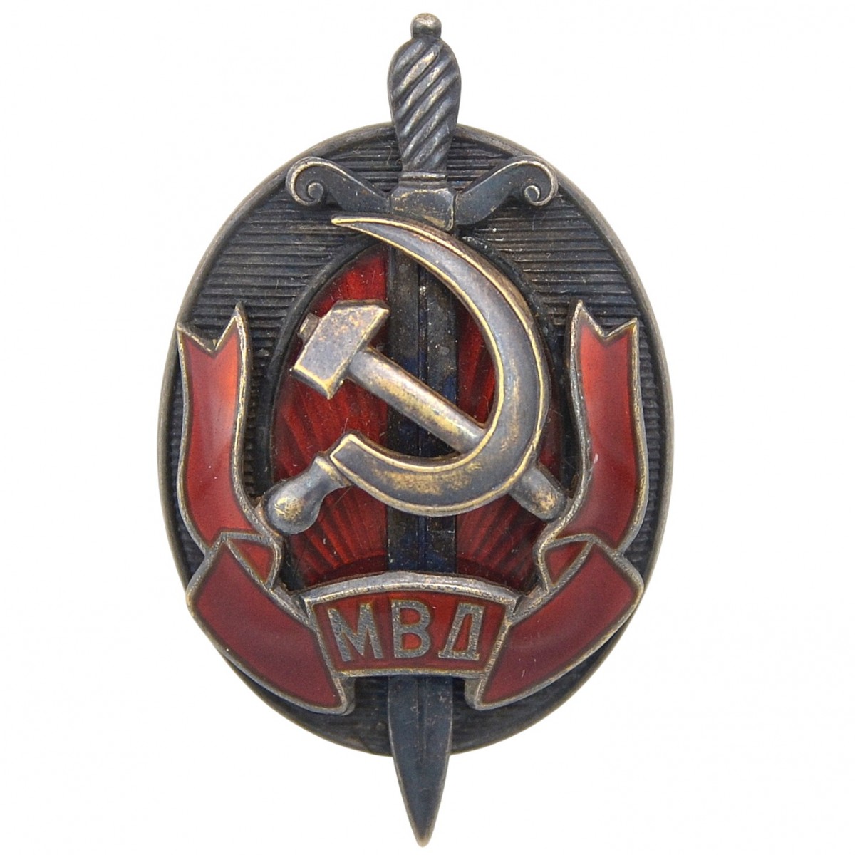 Badge "Honored Worker of the USSR Ministry of Internal Affairs" No. 15256
