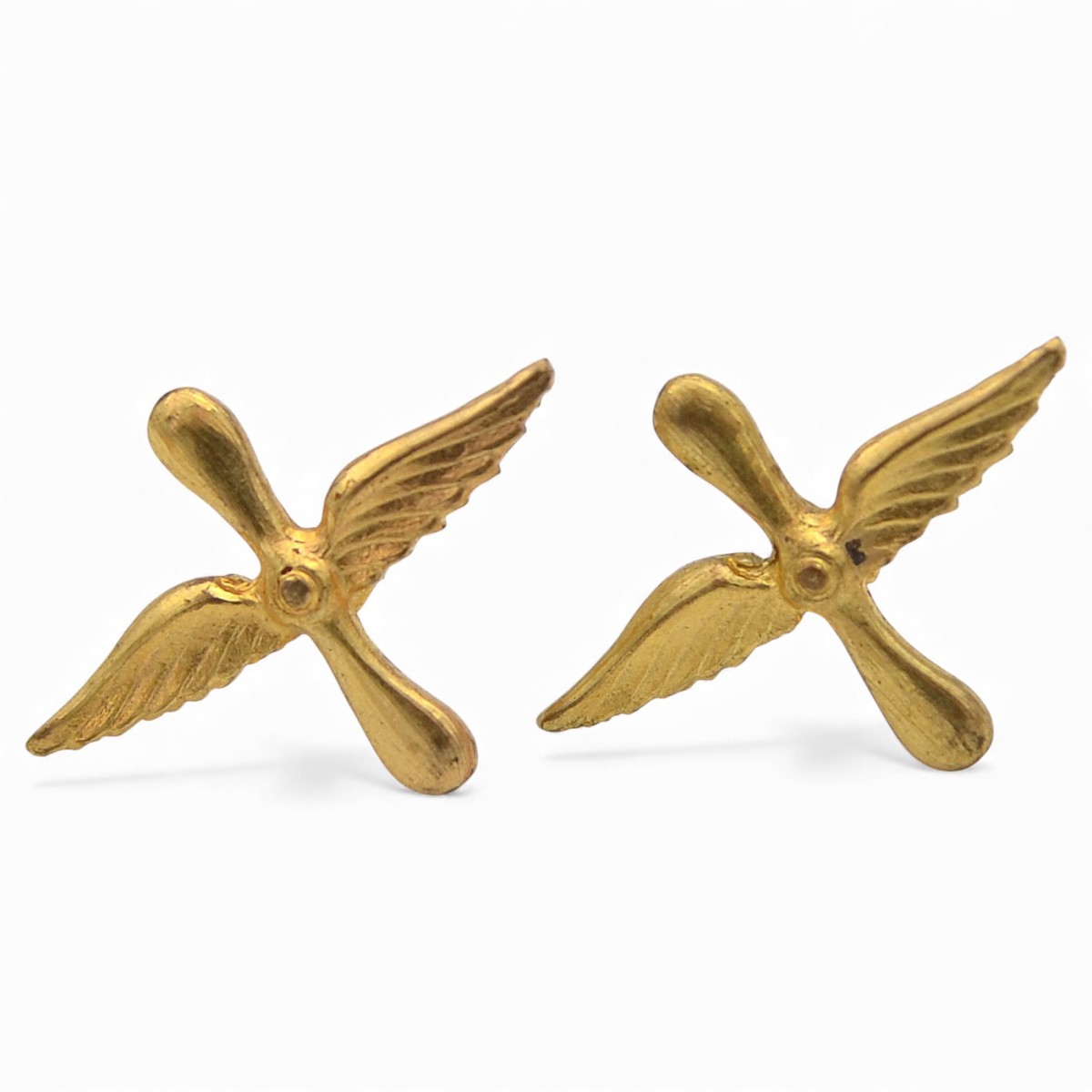 A pair of Red Army Air Force emblems of the 1936 model, a copy