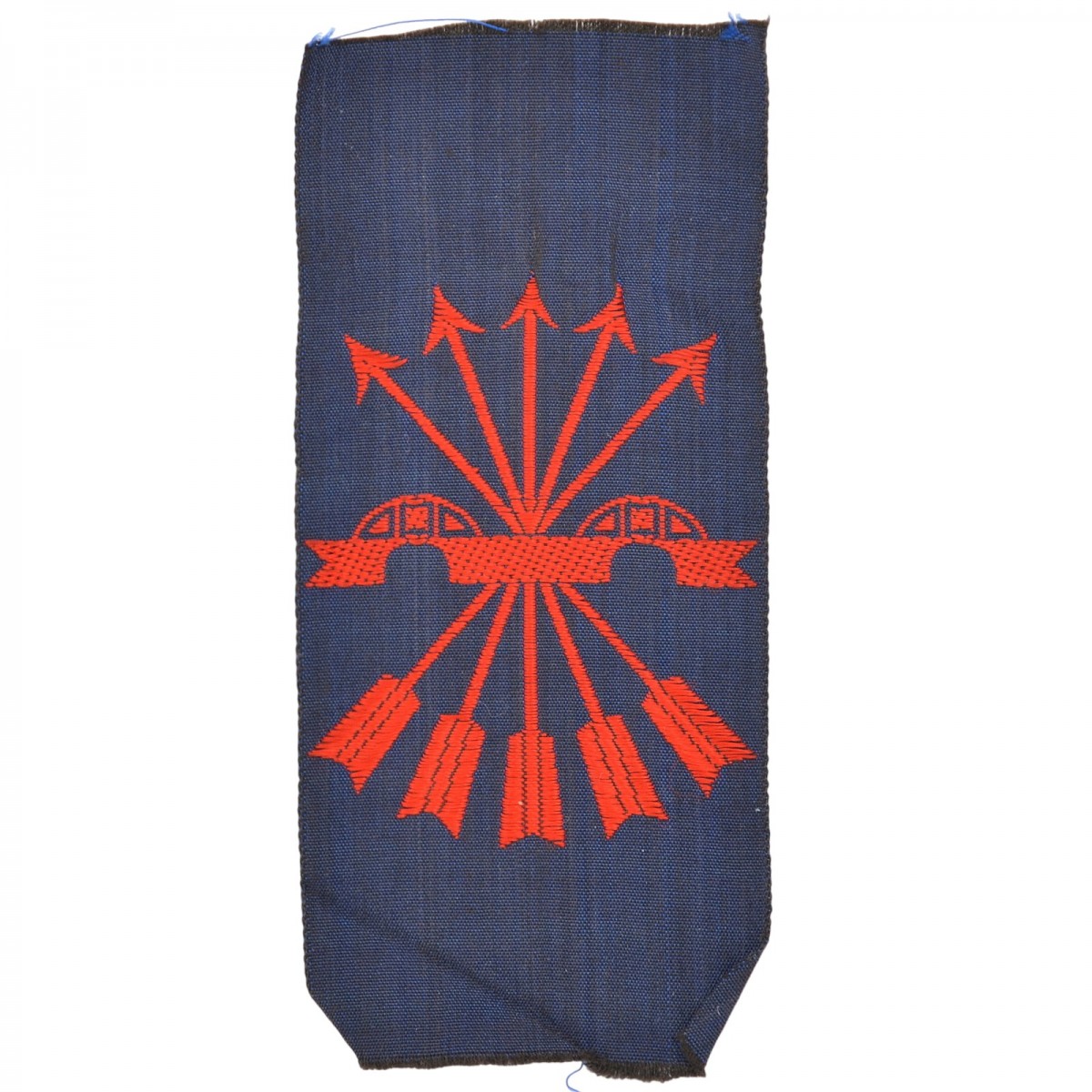 The sleeve patch of a member of the Spanish phalanx