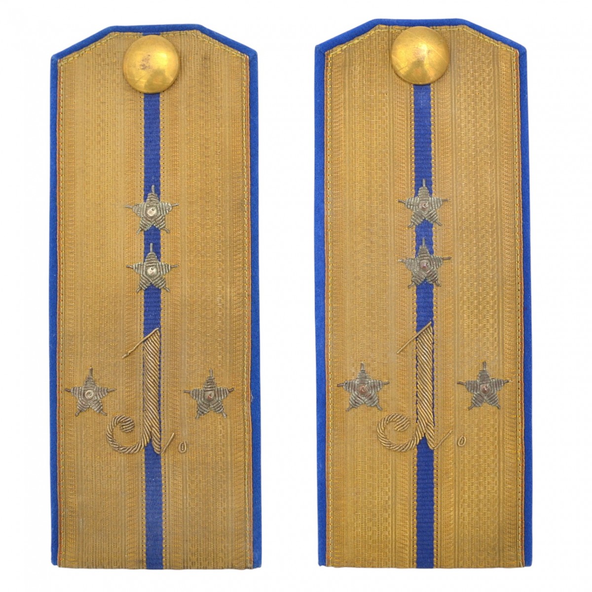 Shoulder straps of the staff captain of the RIA Army Infantry