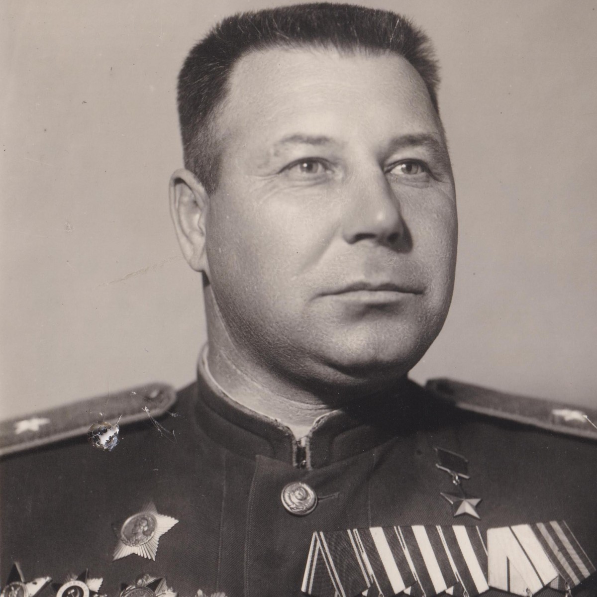 Photo of Air Force Major General G.I. Komarov– Hero of the Soviet Union