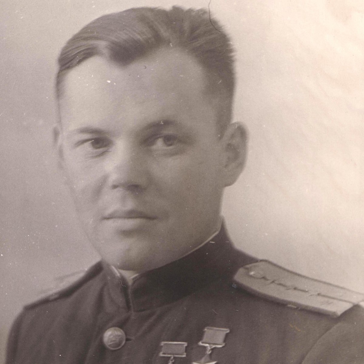 Photo of one of the best ace pilots of the Second World War, G.A. Rechkalov, twice Hero of the Soviet Union