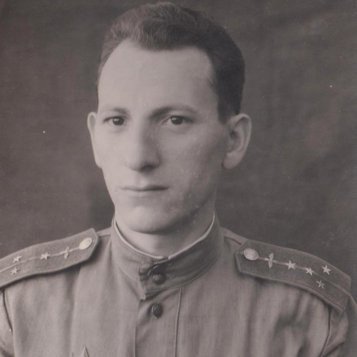 Portrait of a captain of the Red Army Air Force with the Order of the Red Star, 1944