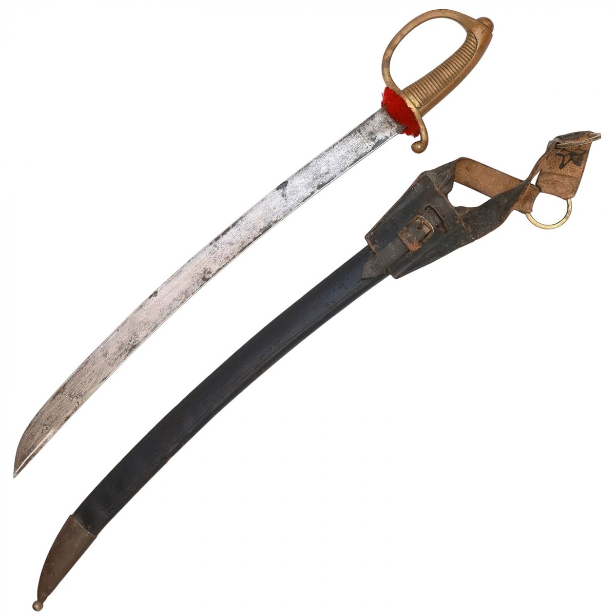 Saber (cleaver) of the French lower ranks of infantry of the 1803/16 model, the so-called "brigette"
