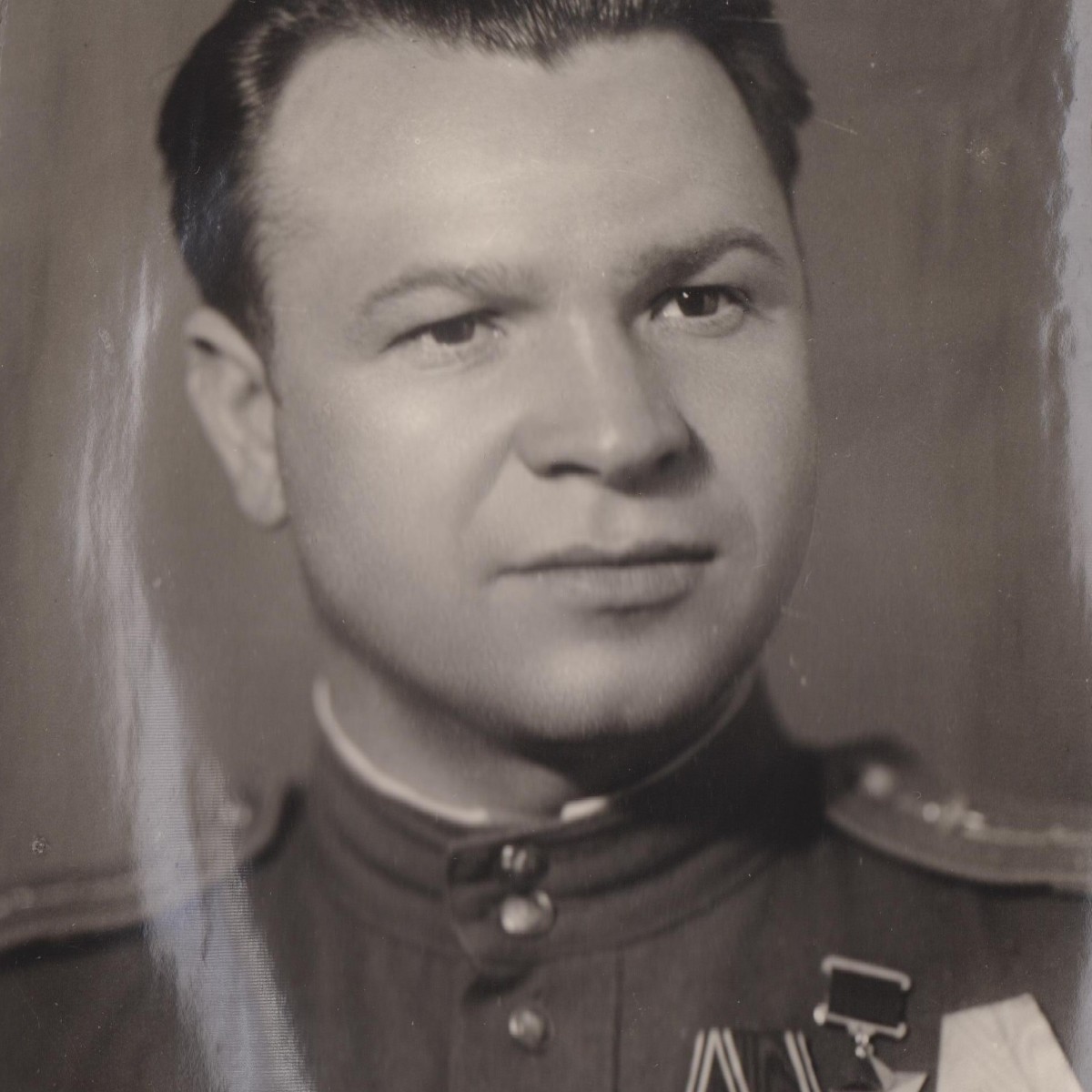 Photo of Captain of the Red Army Air Force V.A. Khoroshilov, Hero of the Soviet Union