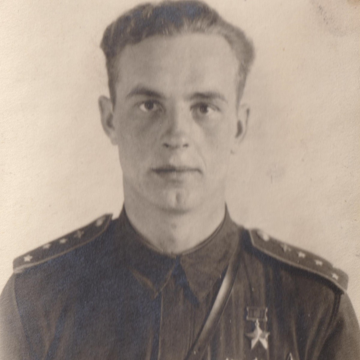 Photo of Captain of the Red Army Air Force G.A. Grigoriev– Hero of the Soviet Union