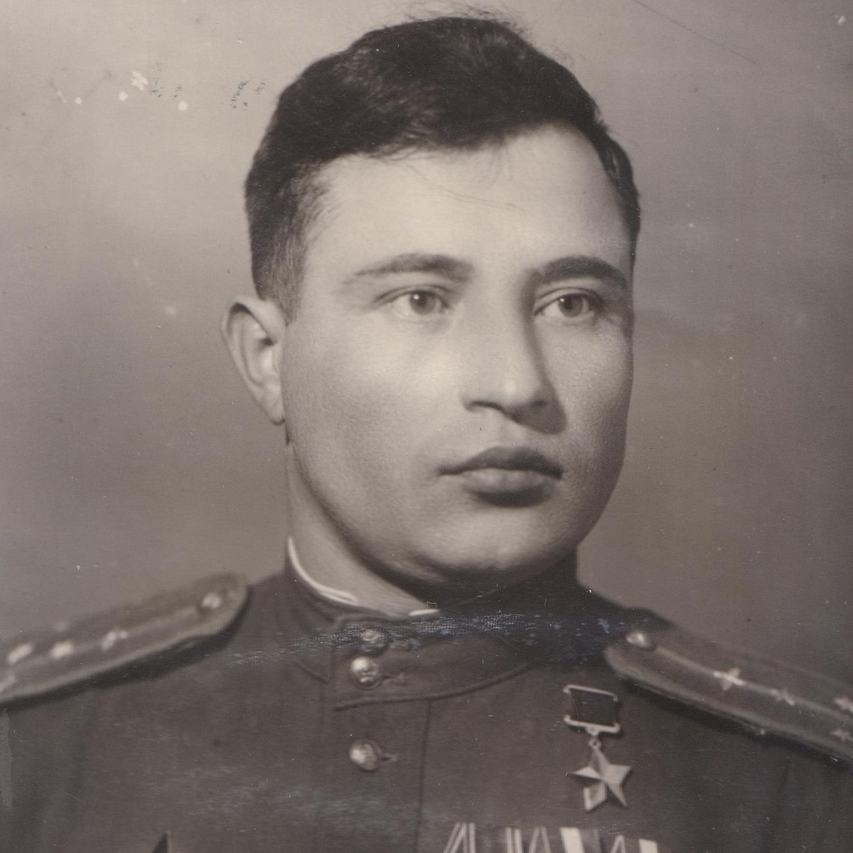 Photo of Captain of the Red Army Air Force G.A. Alekseenko, Hero of the Soviet Union