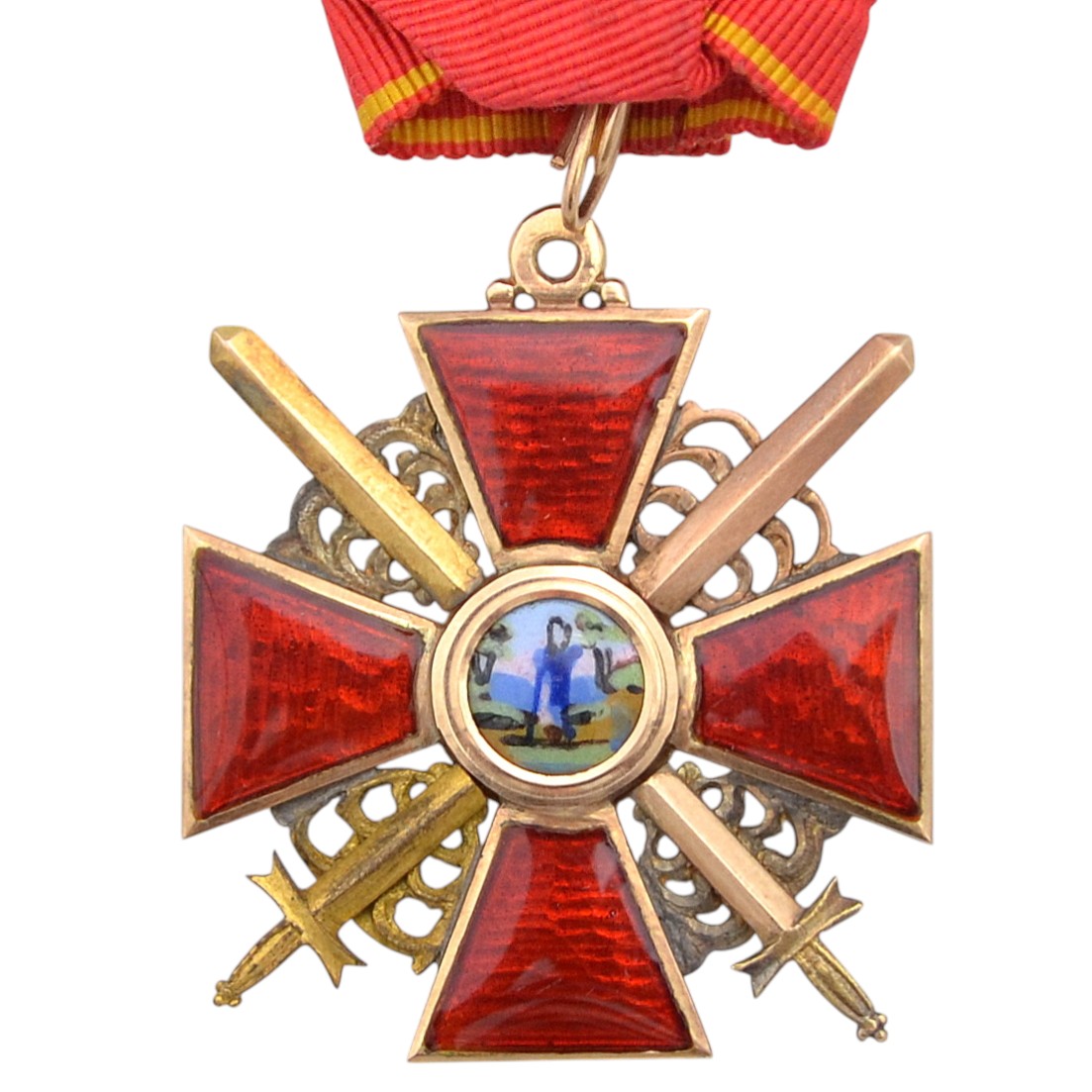 The Order of St. Anna 3 art. with swords, Kabel