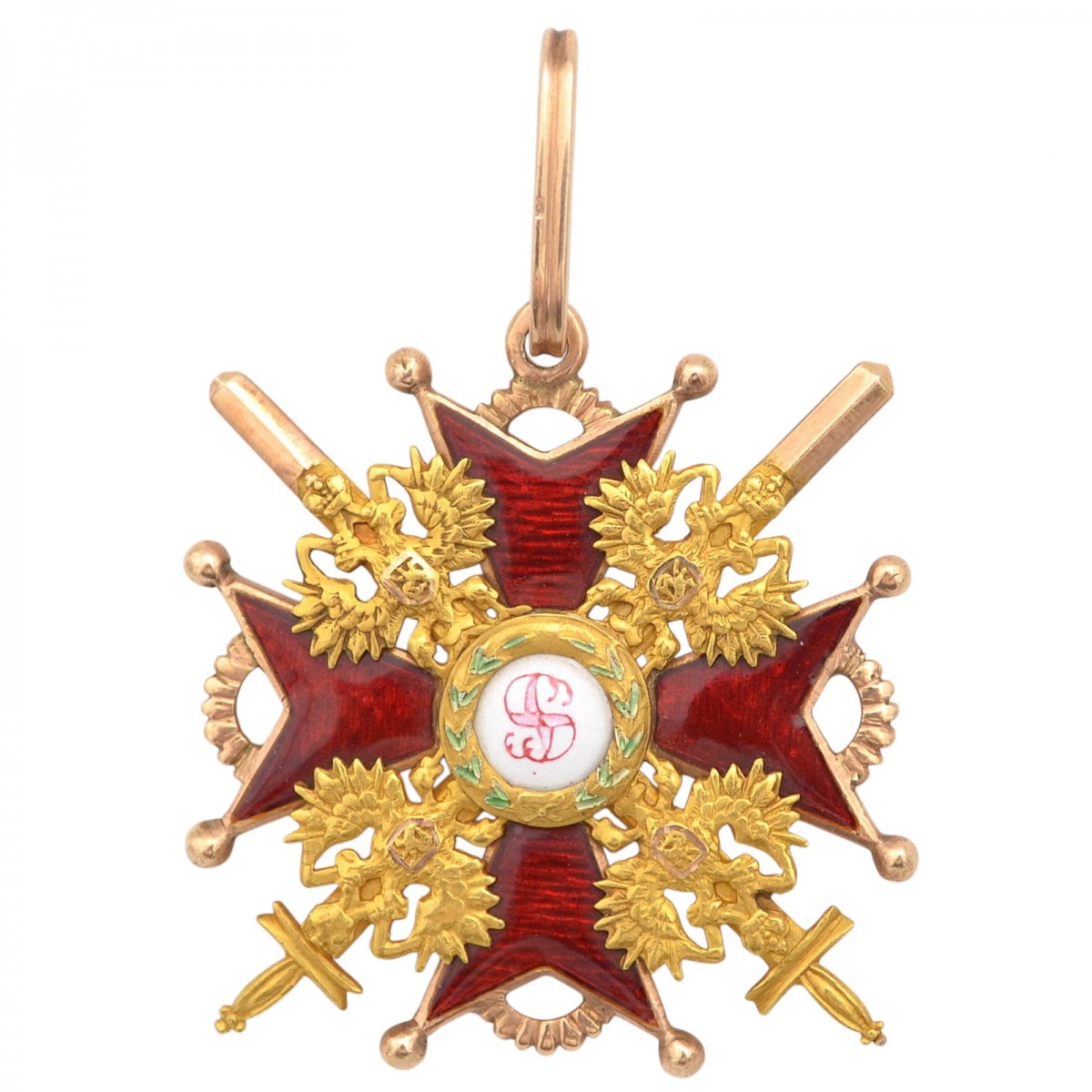 The Order of St. Stanislava 2nd degree with swords from the period of the Russian-Japanese War, Keibel