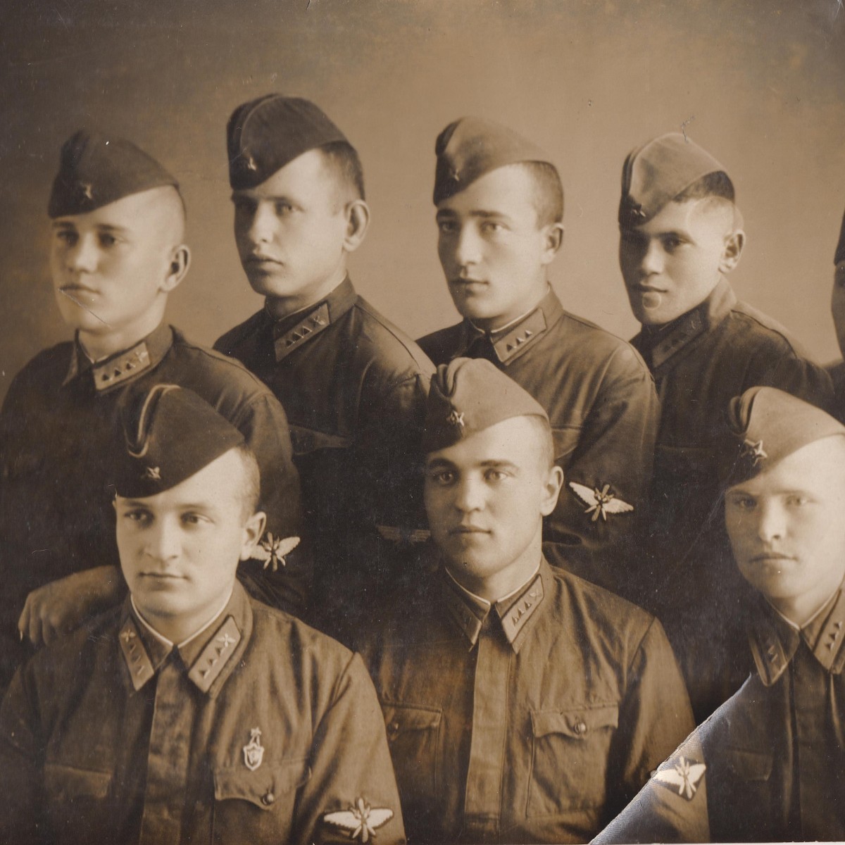 Photo of sergeants of the Red Army Air Force, 1940