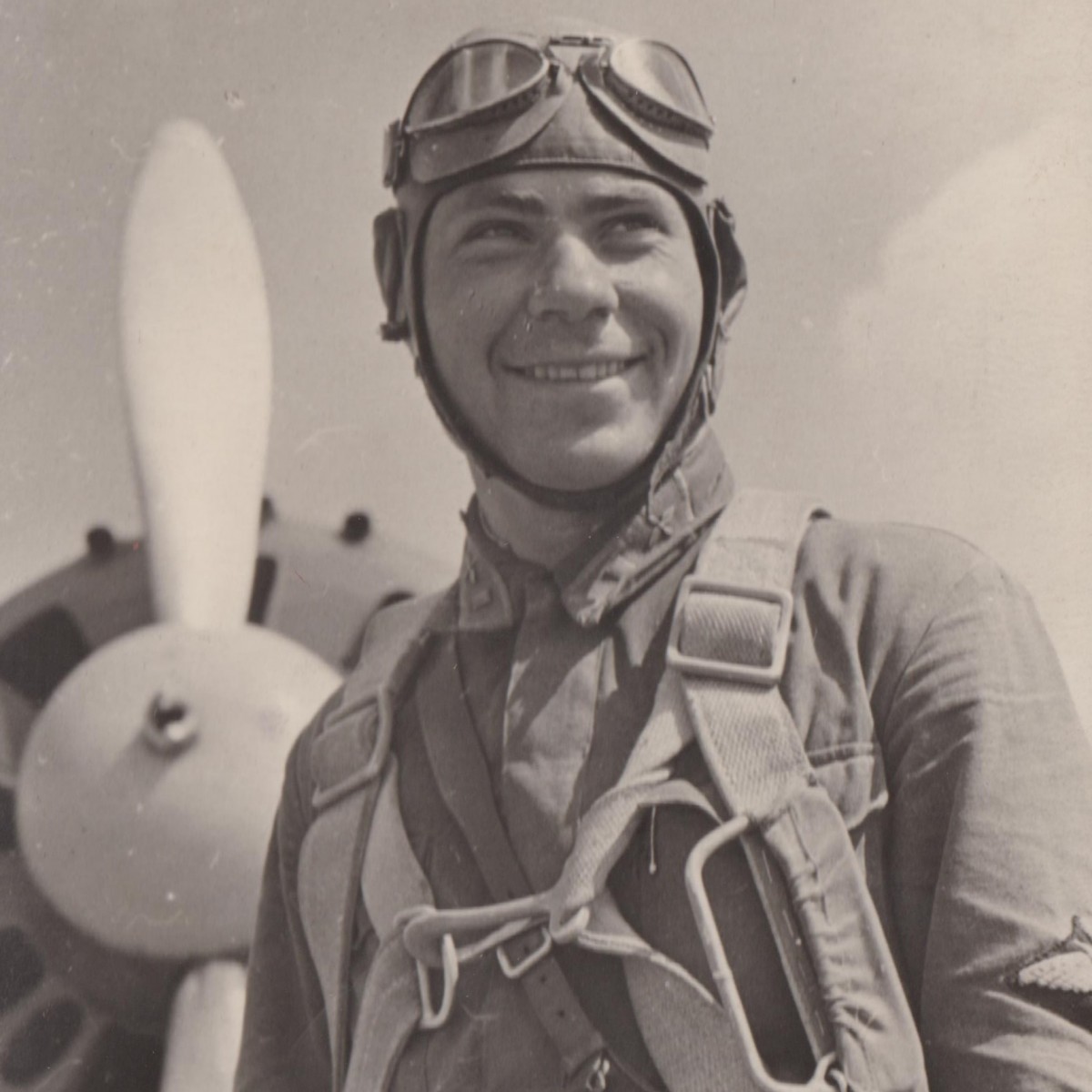 Photo of one of the first Heroes of the Soviet Union in the war Kharitonov P.T. 