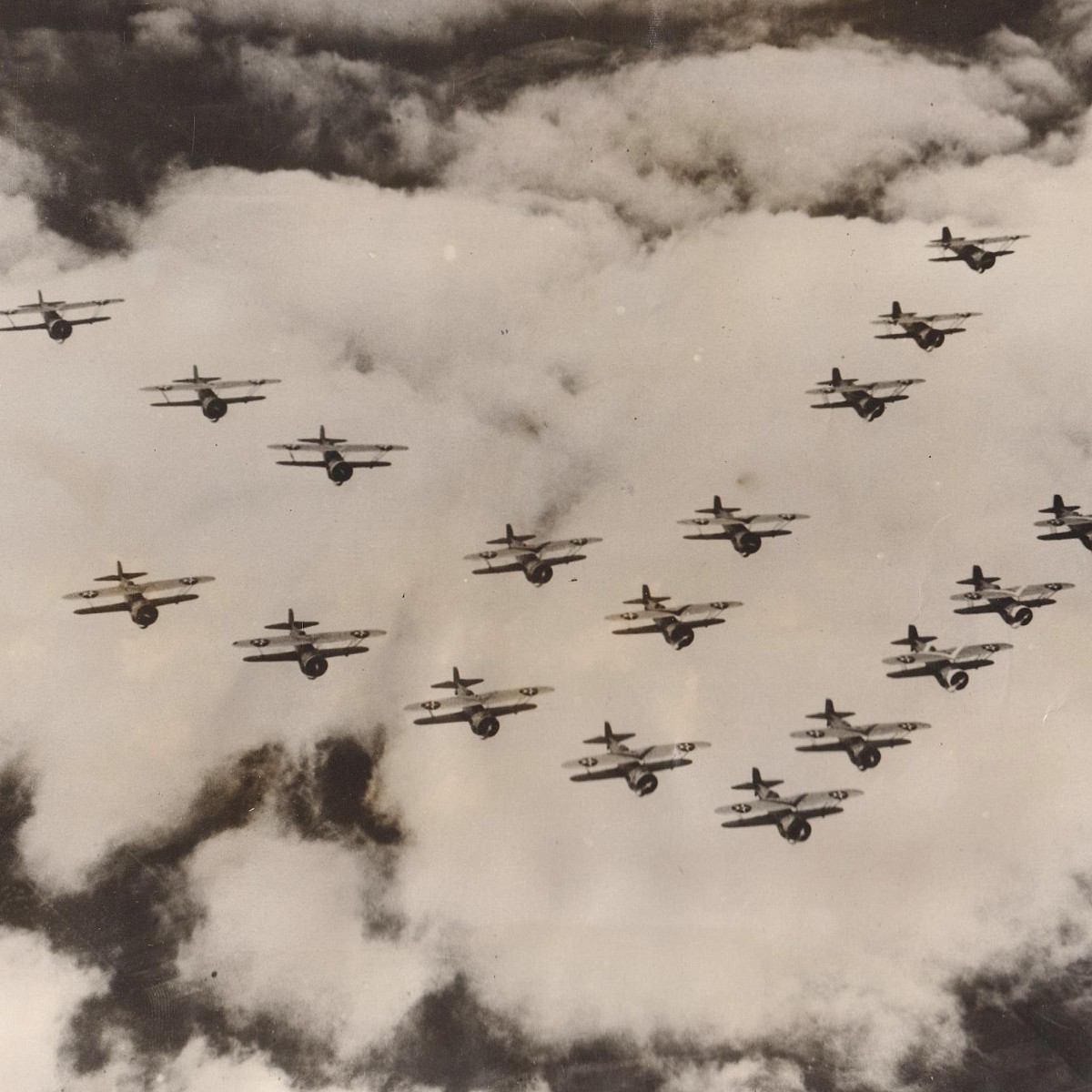 Press photo "American Armada in the sky"