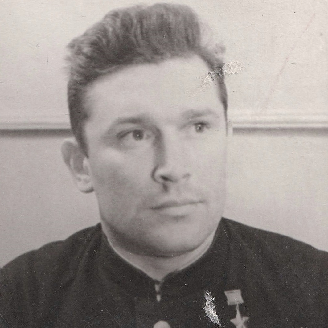 Photo of the first twice Hero of the Soviet Union B.F. Safonov