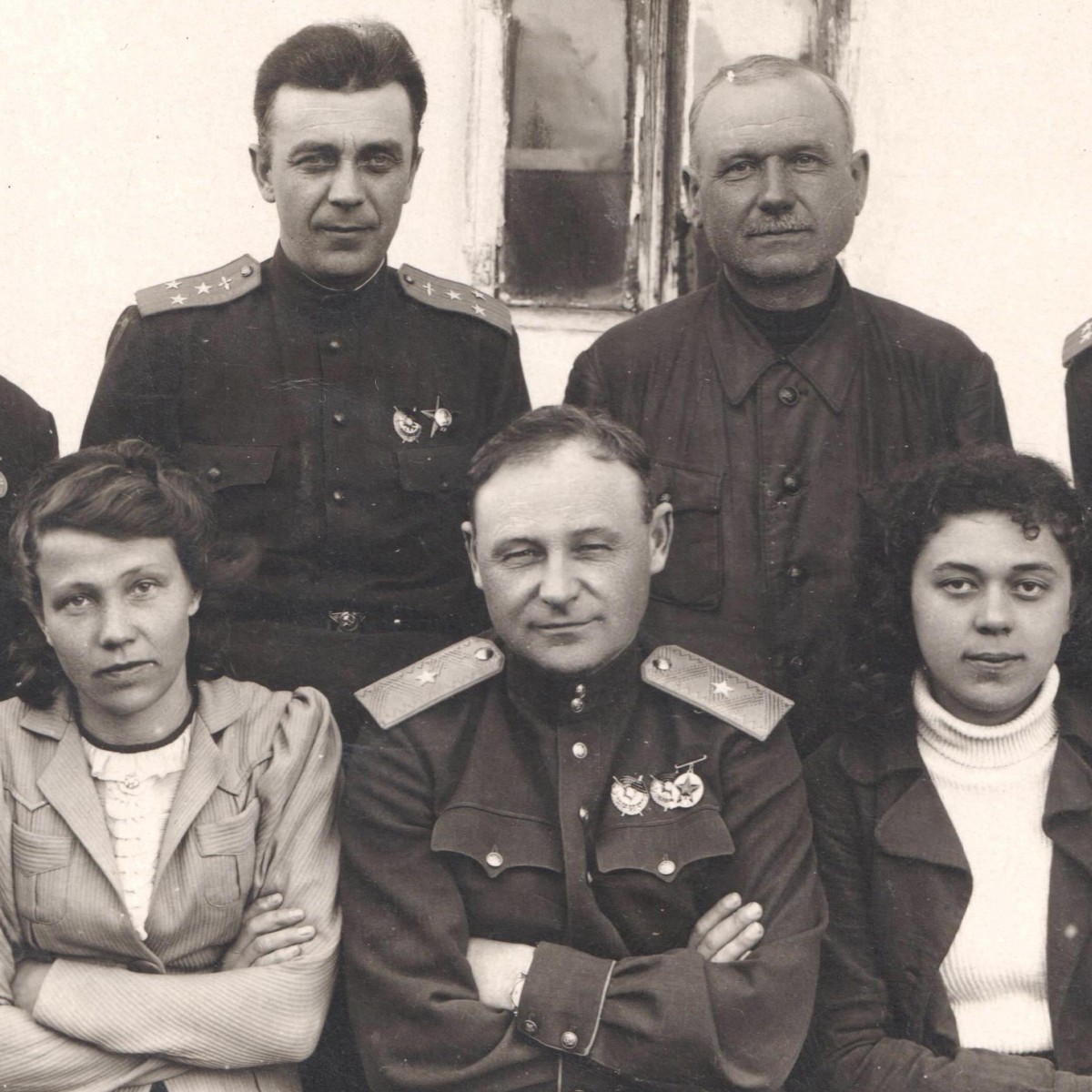 Photo of a Major General of the Red Army with military awards