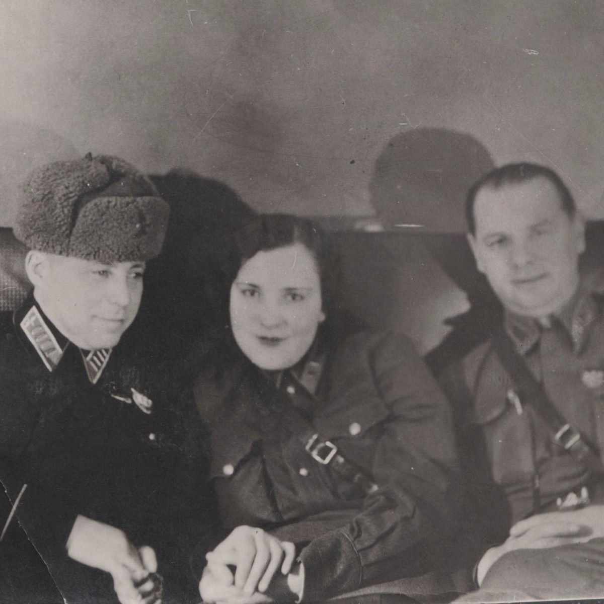 Photo of the future General Udonin I.D. with his wife, 1941