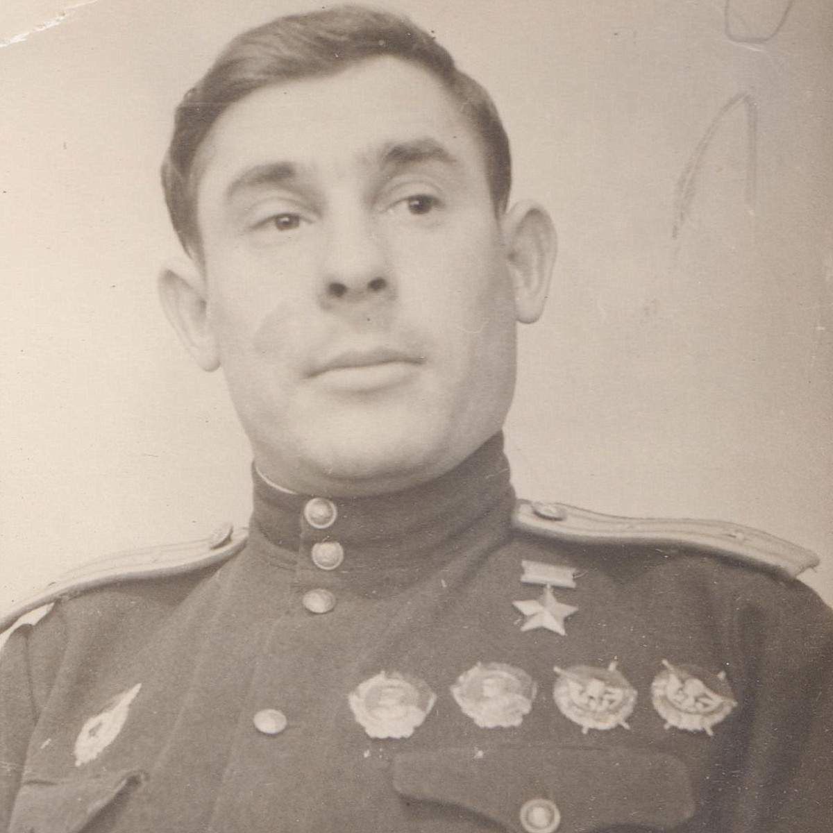 Photo of Air Force Major I.M. German– Hero of the Soviet Union