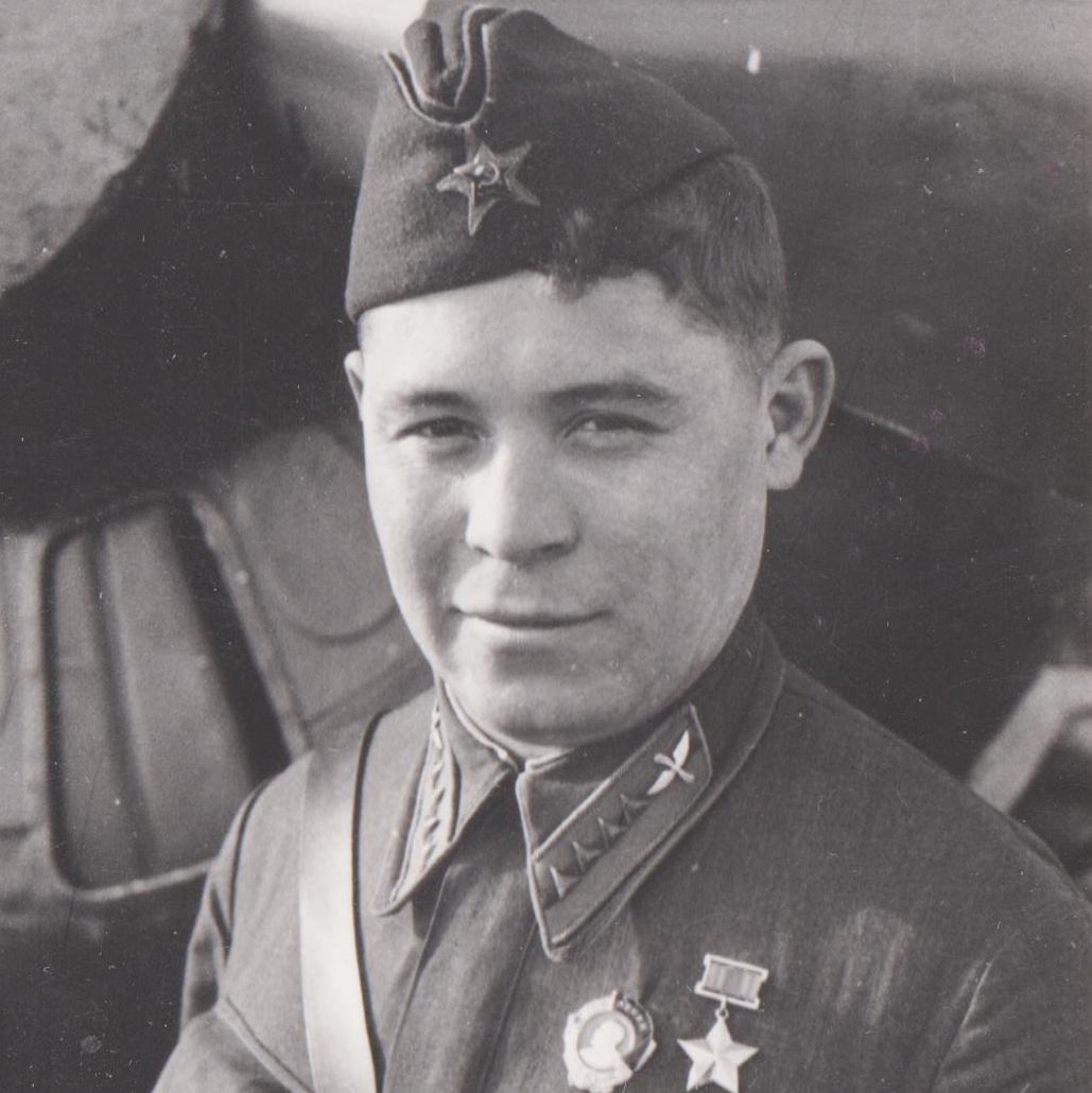 Photo of N.Ya. Totmin, Hero of the Soviet Union, the first to commit an aerial ram