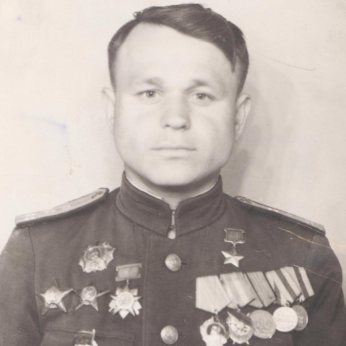 Photo certificate of Senior Lieutenant of the Red Army Air Force M.S. Osipenko– Hero of the Soviet Union