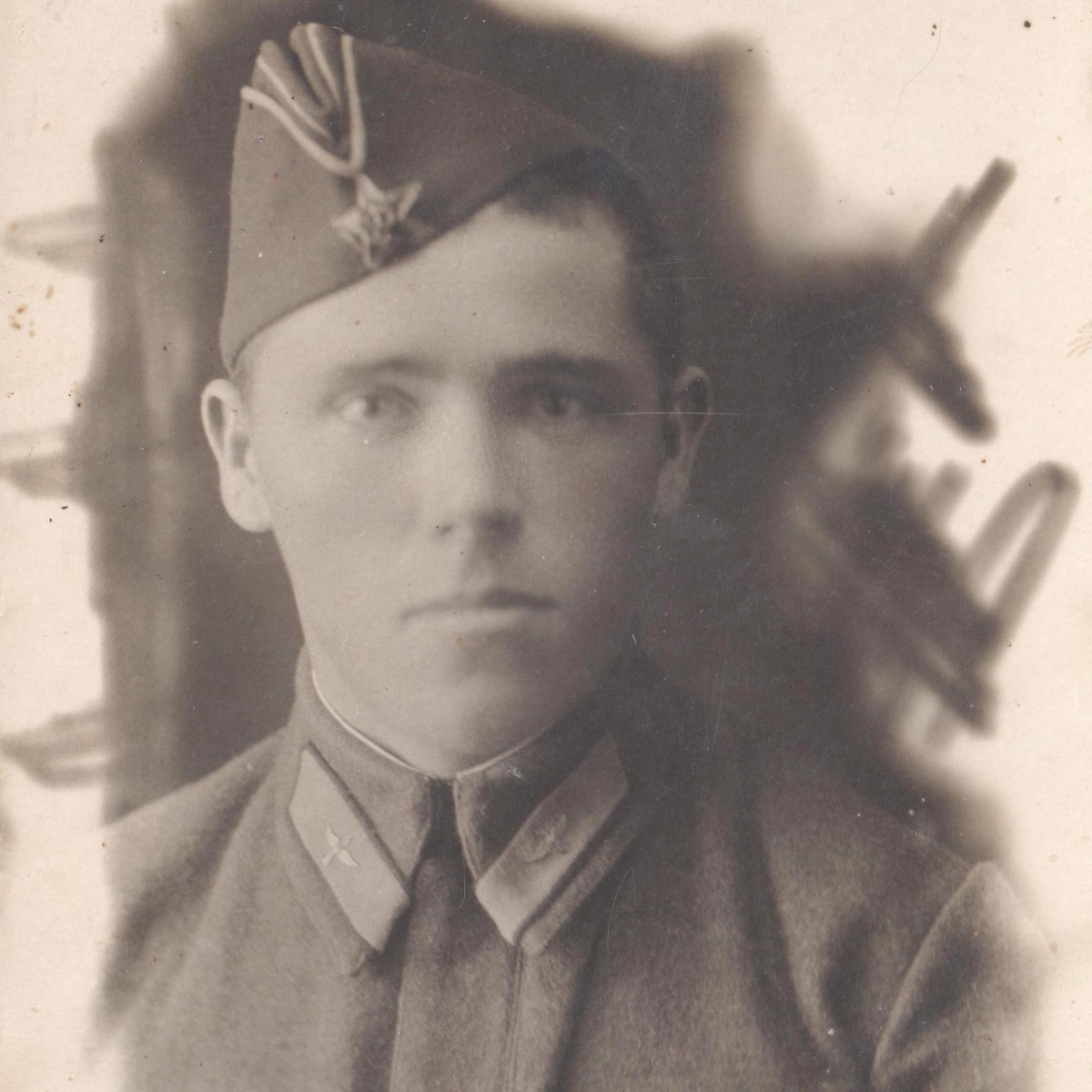 Photo of a cadet (?) from one of the Red Army Air Force flight schools