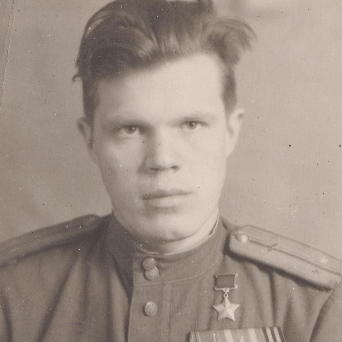 Photo of the Hero of the Soviet Union S.A. Frolovsky