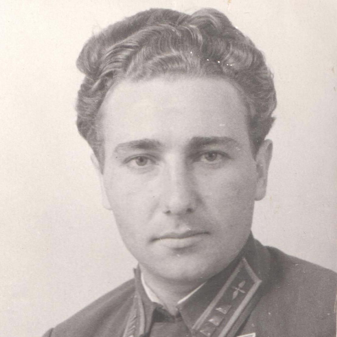 Photo of the Hero of the Soviet Union, who made an aerial ram three times, A.S. Khlobystov