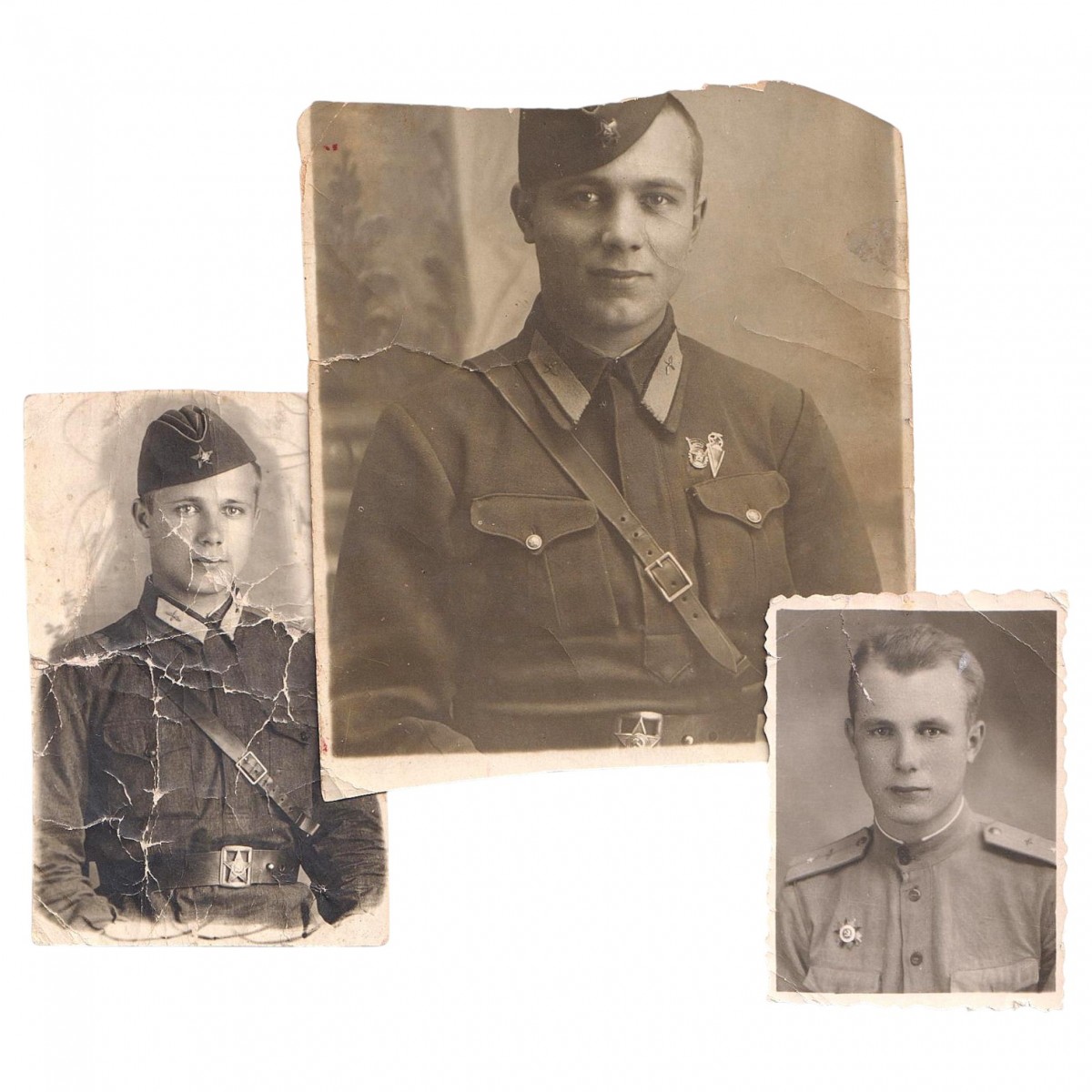 Lot of photos of the Red Army Air Force pilot V. Lazurenko
