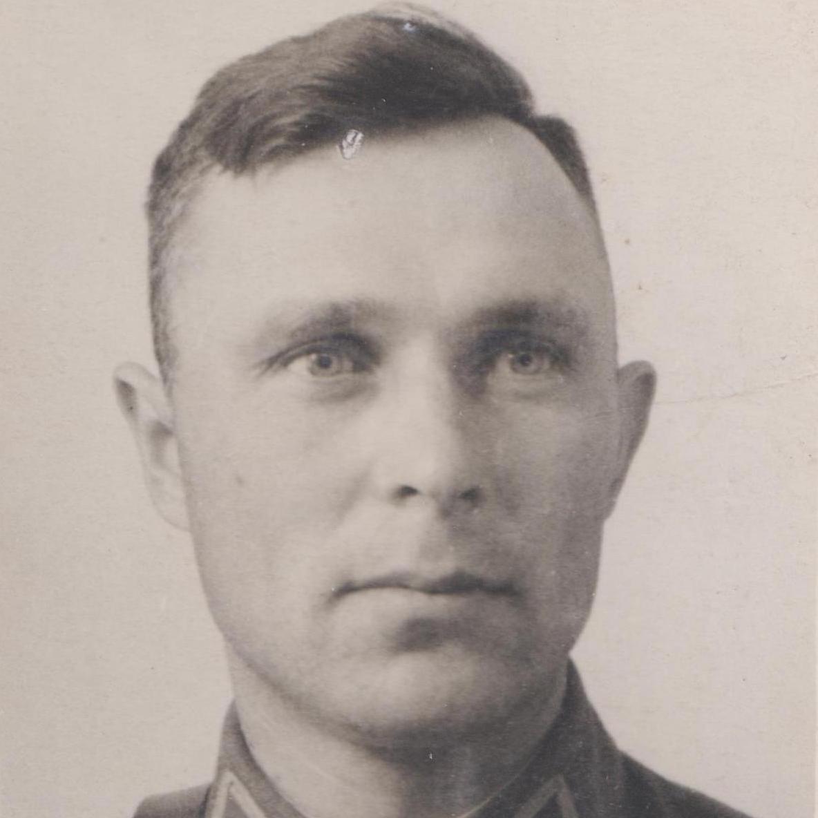 Photo of the Hero of the Soviet Union, Captain of the Red Army Air Force F.F. Stepanov