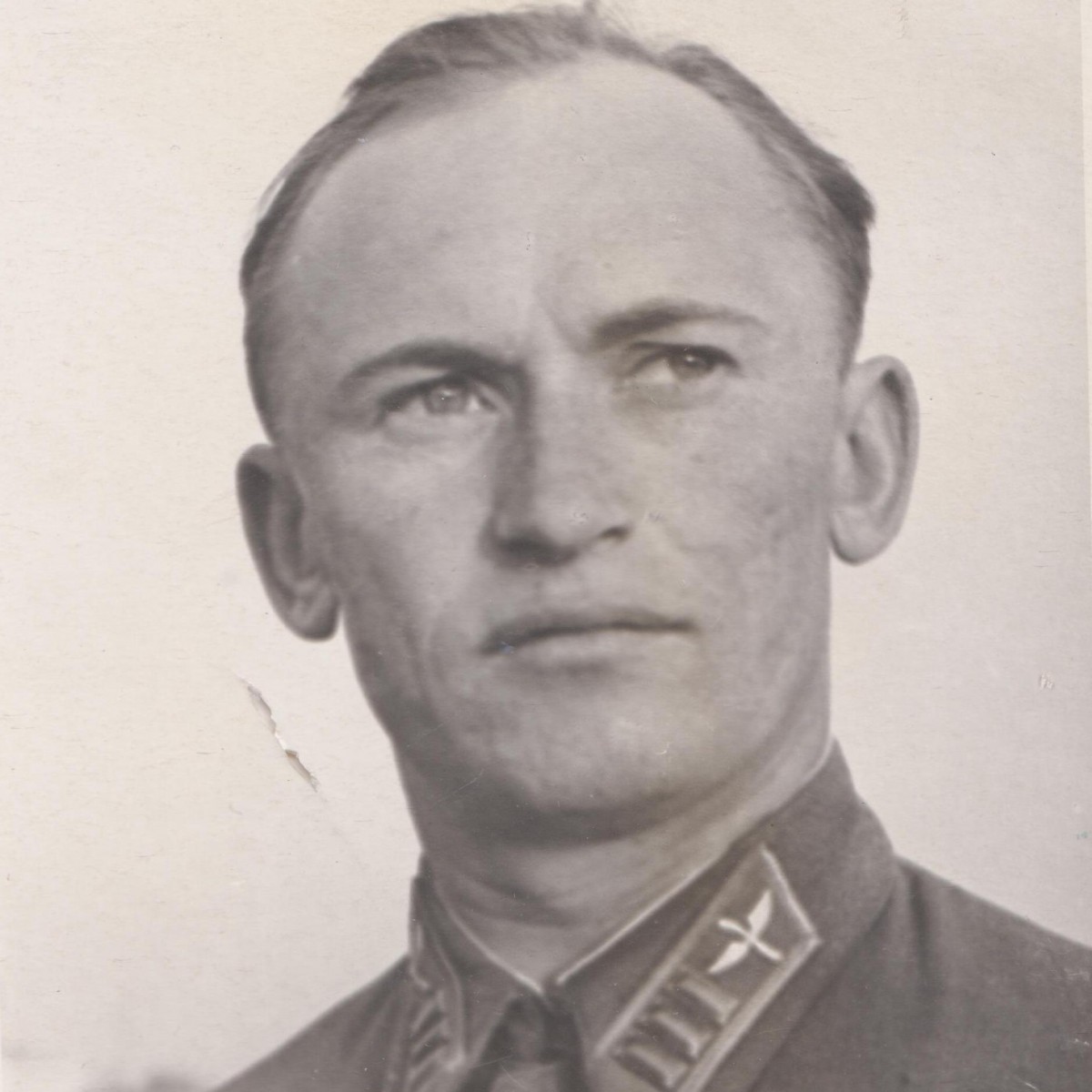 Photo of the Hero of the Soviet Union, Lieutenant Colonel of the Red Army Air Force I.A. Lakeev