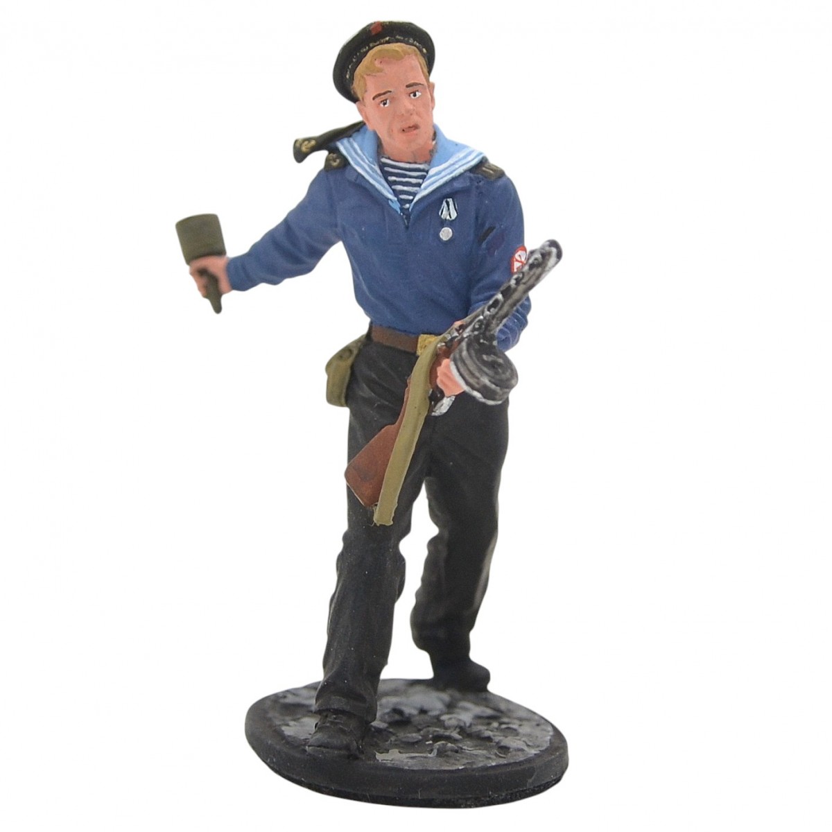 The tin soldier "Red Army Sailor with PPSh-41 and RPG grenade"