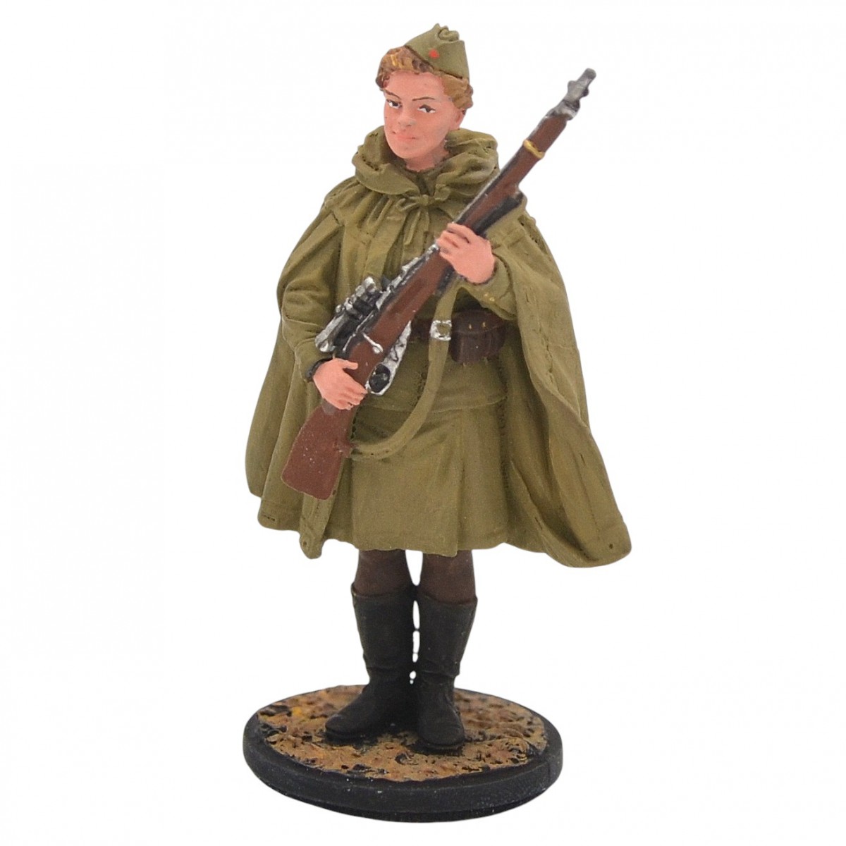Tin soldier "Sniper of N. Kovshov's 528th Infantry Regiment"