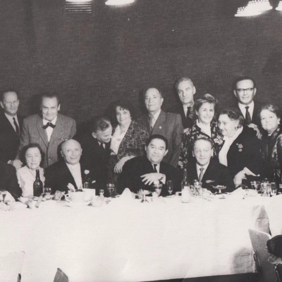 Photo by Leonid Utesov at the golden wedding of friends