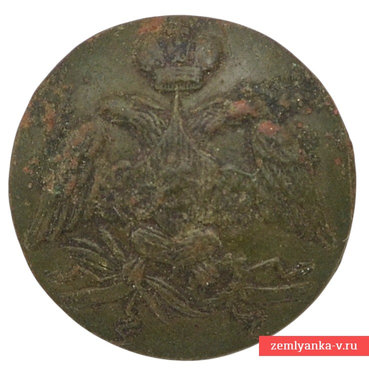 The button of the lower ranks of the RIA Guard during the reign of Nicholas I