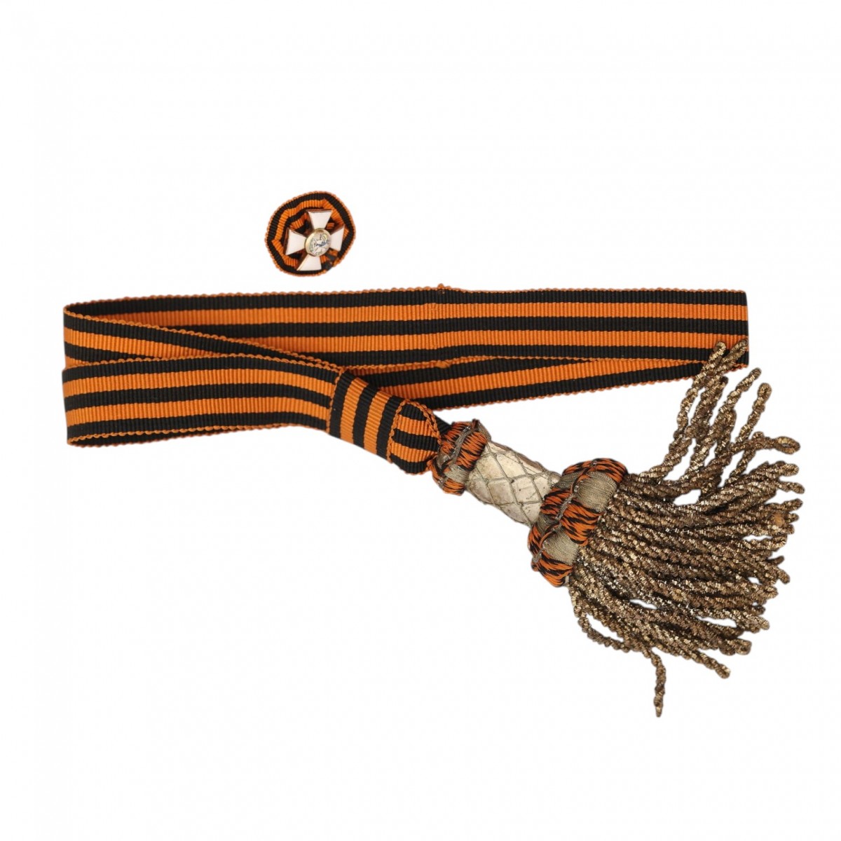 St. George's badge and the badge of the Order of St. George on weapons