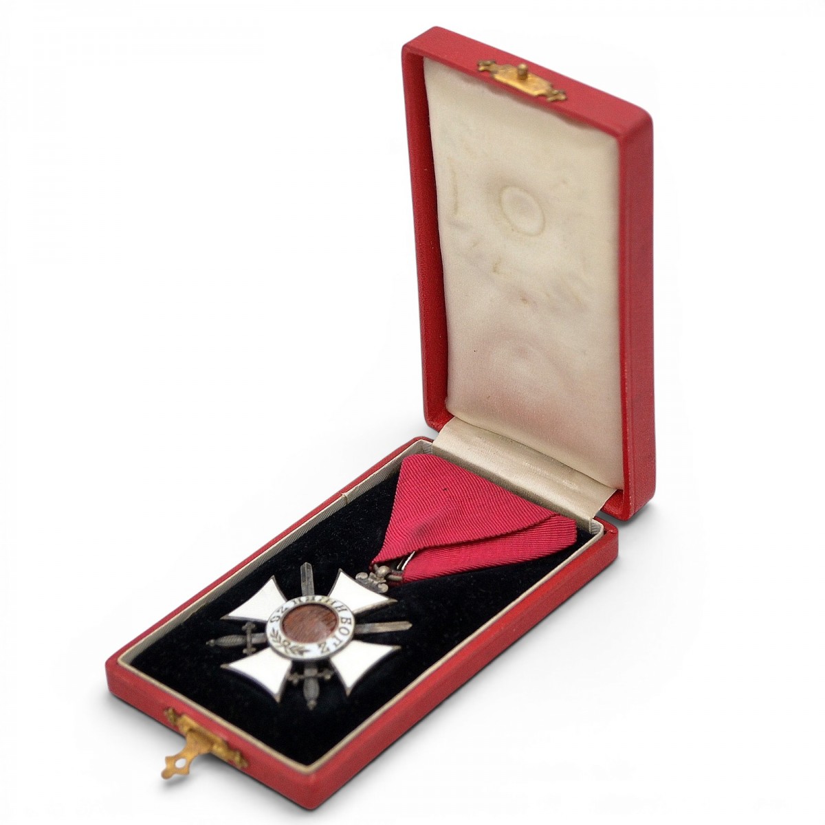Bulgaria. Order of St. Alexander of the 5th century with swords in a case