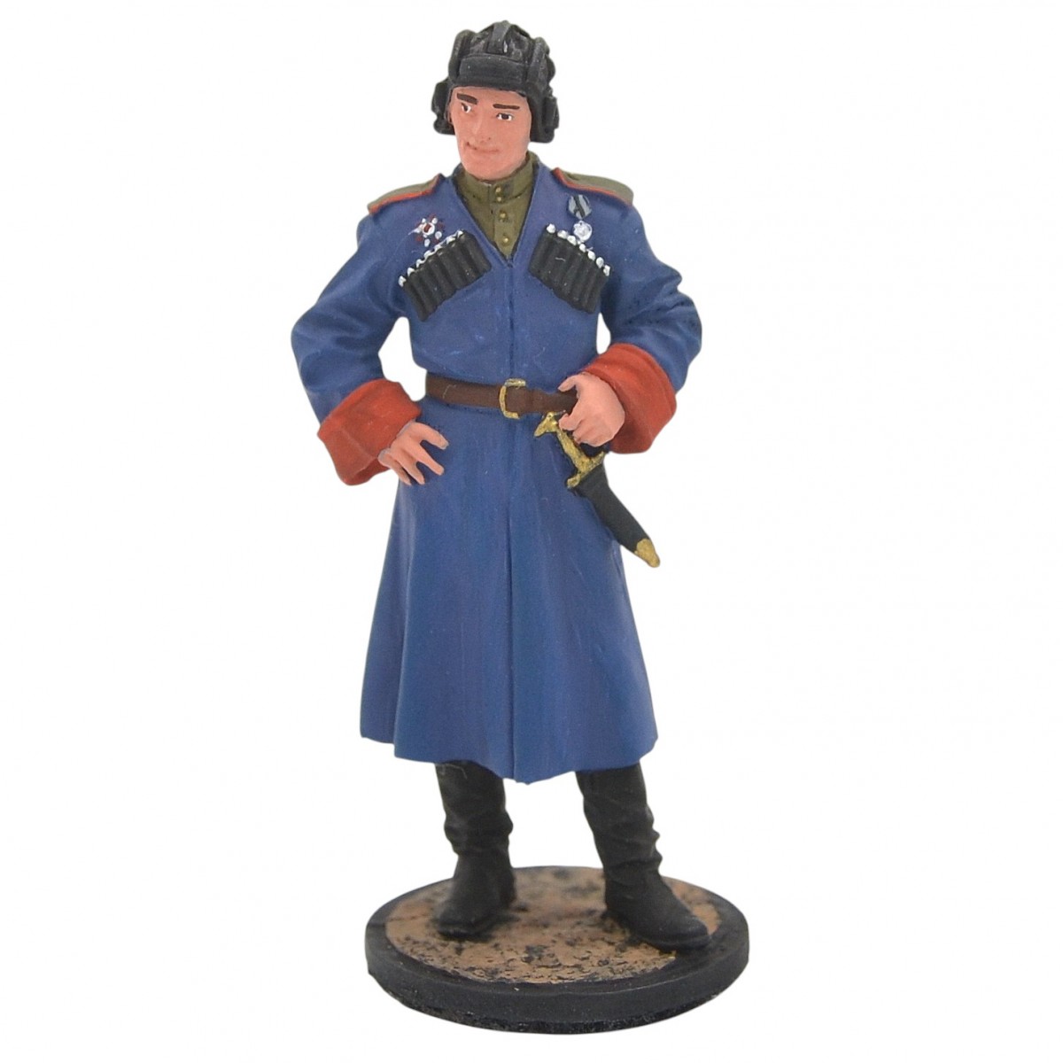 Tin soldier "Cossack of the 1448th self-propelled artillery Regiment"
