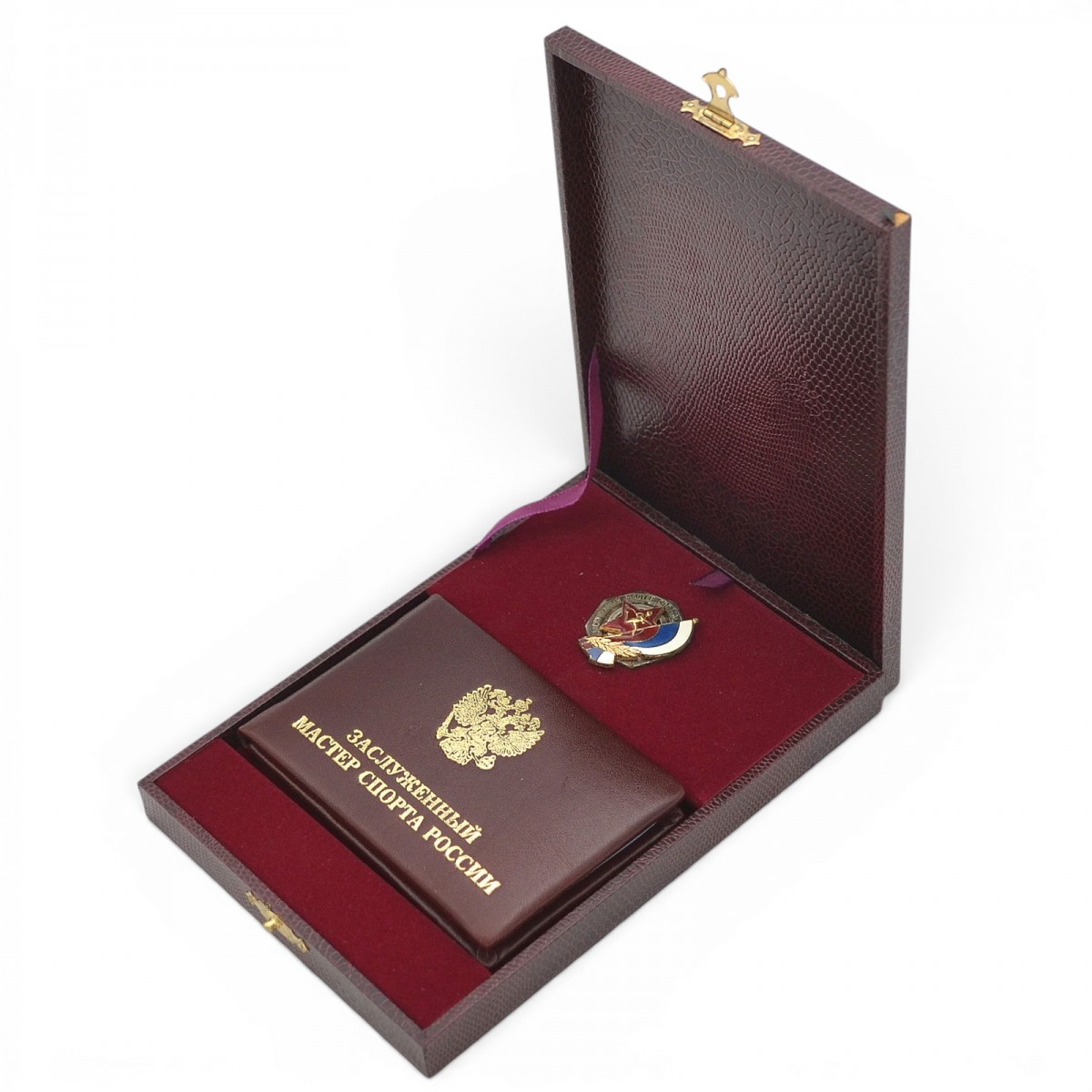 Badge and certificate "Honored Master of Sports of Russia", model 1992