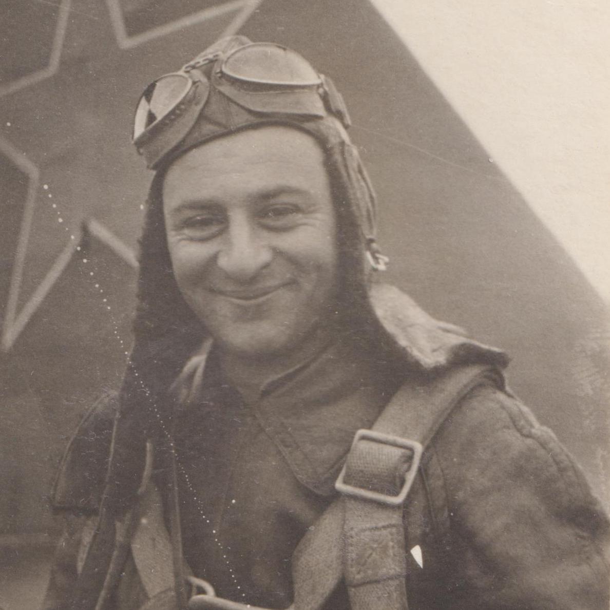 Photo of twice Hero of the Soviet Union naval aviation pilot Stepanyan N.G.