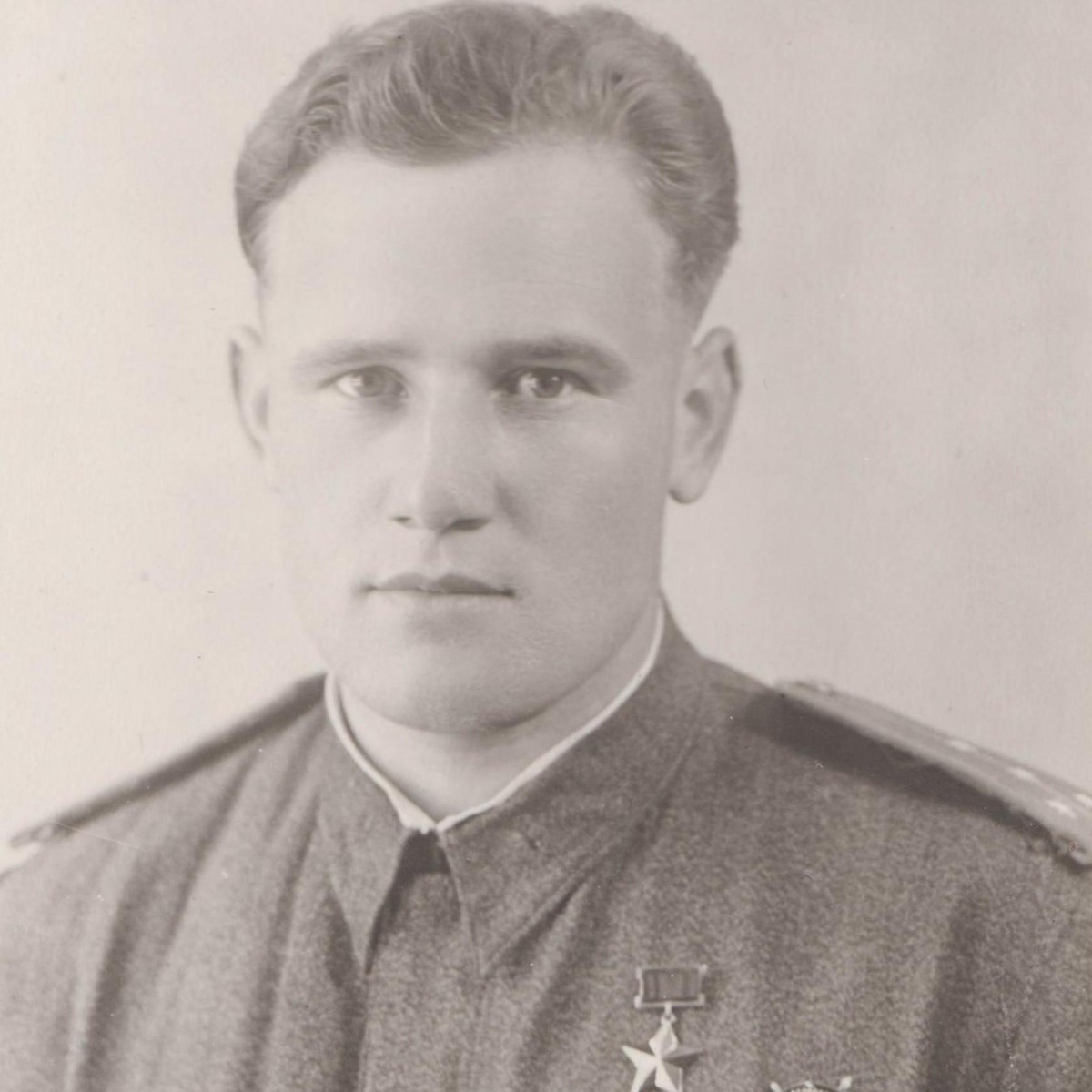 Photo of Hero of the Soviet Union ace pilot P.S. Sereda