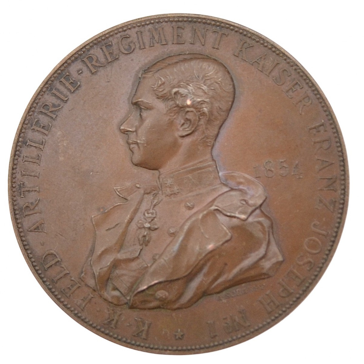 Austria. Medal in memory of the 40th anniversary of artillery regiments No. 1 and No. 8.