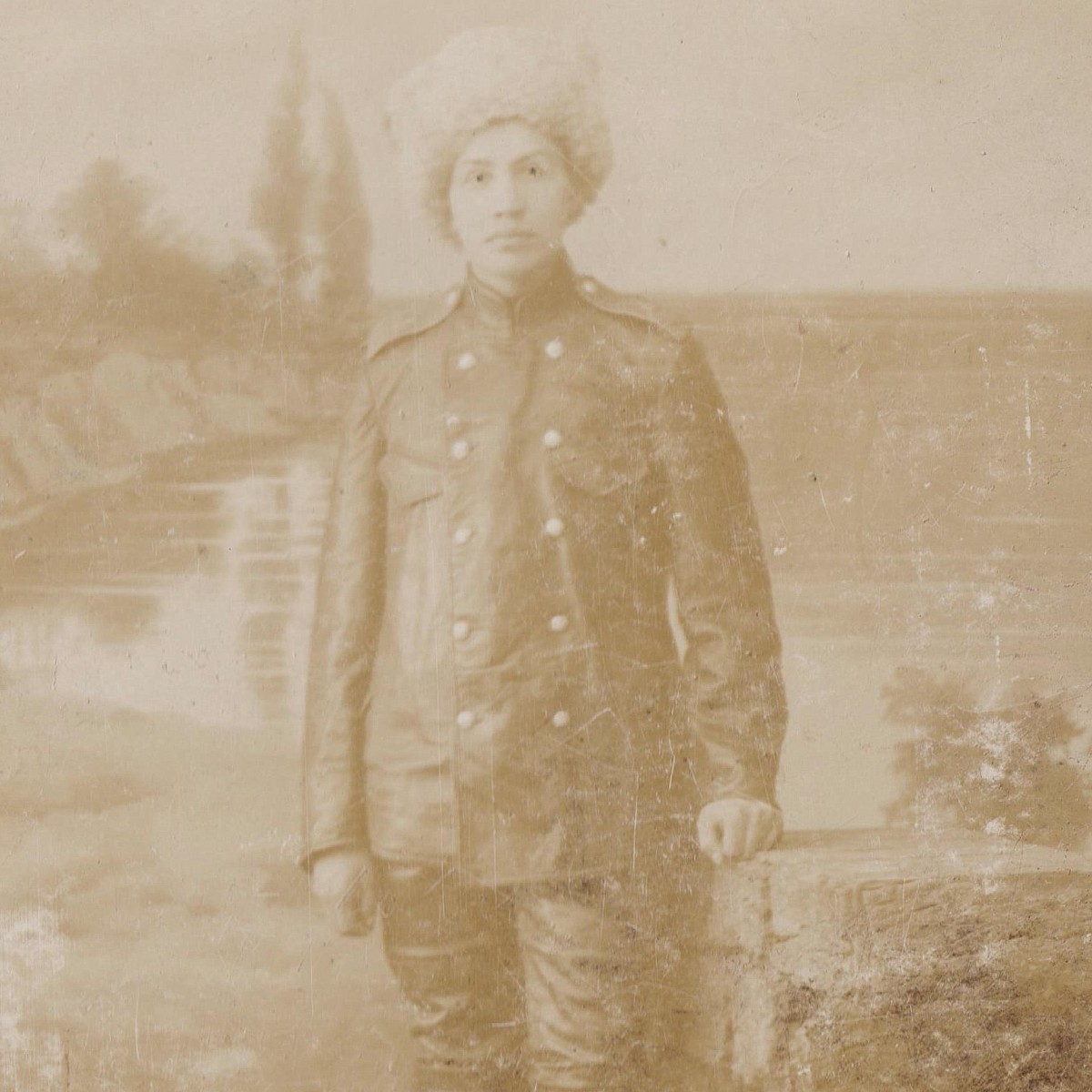 Photo of a girl in the uniform of the lower rank of automobile parts RIA