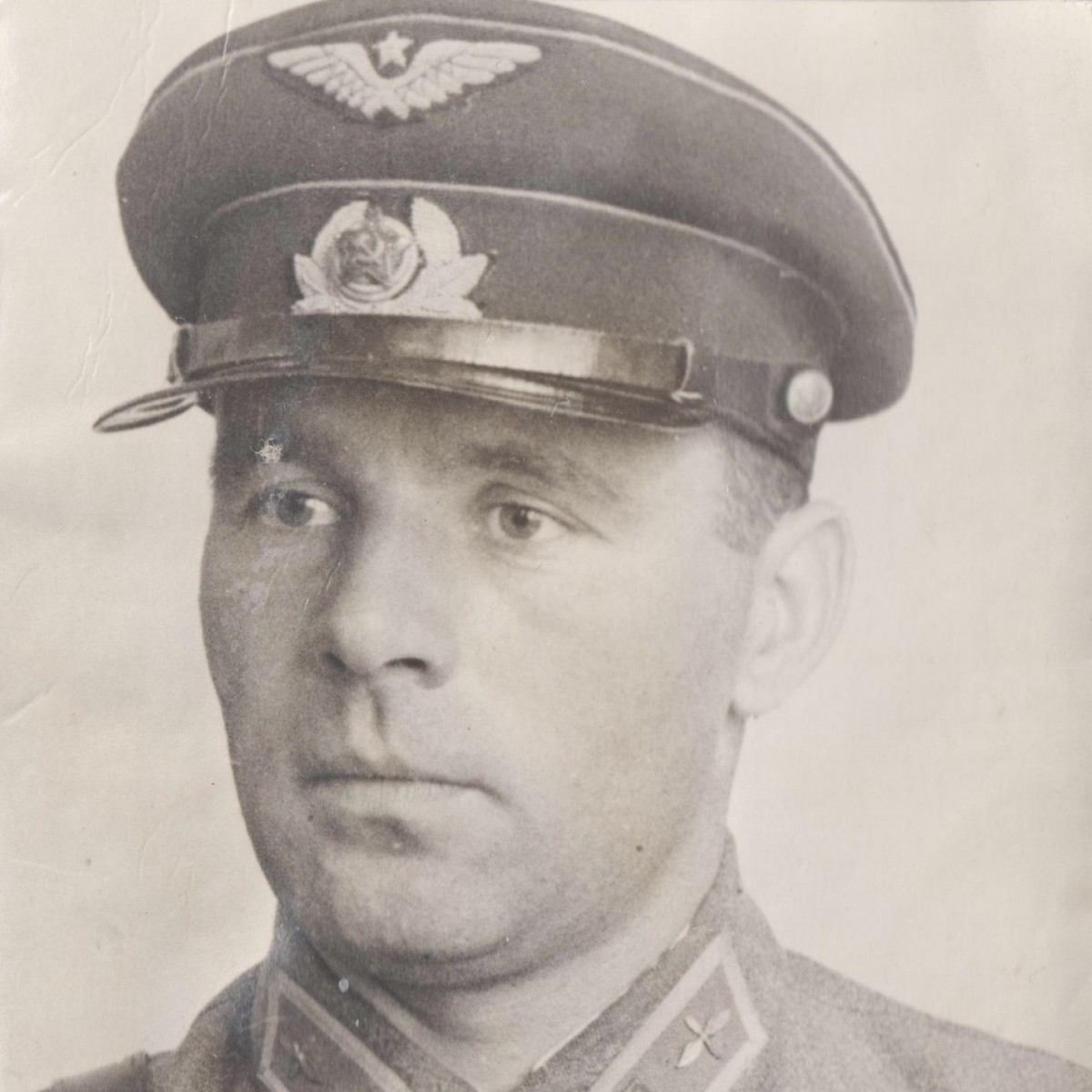 Photo of Major of the Red Army Air Force I.A. Parkhomenko, the future general of aviation