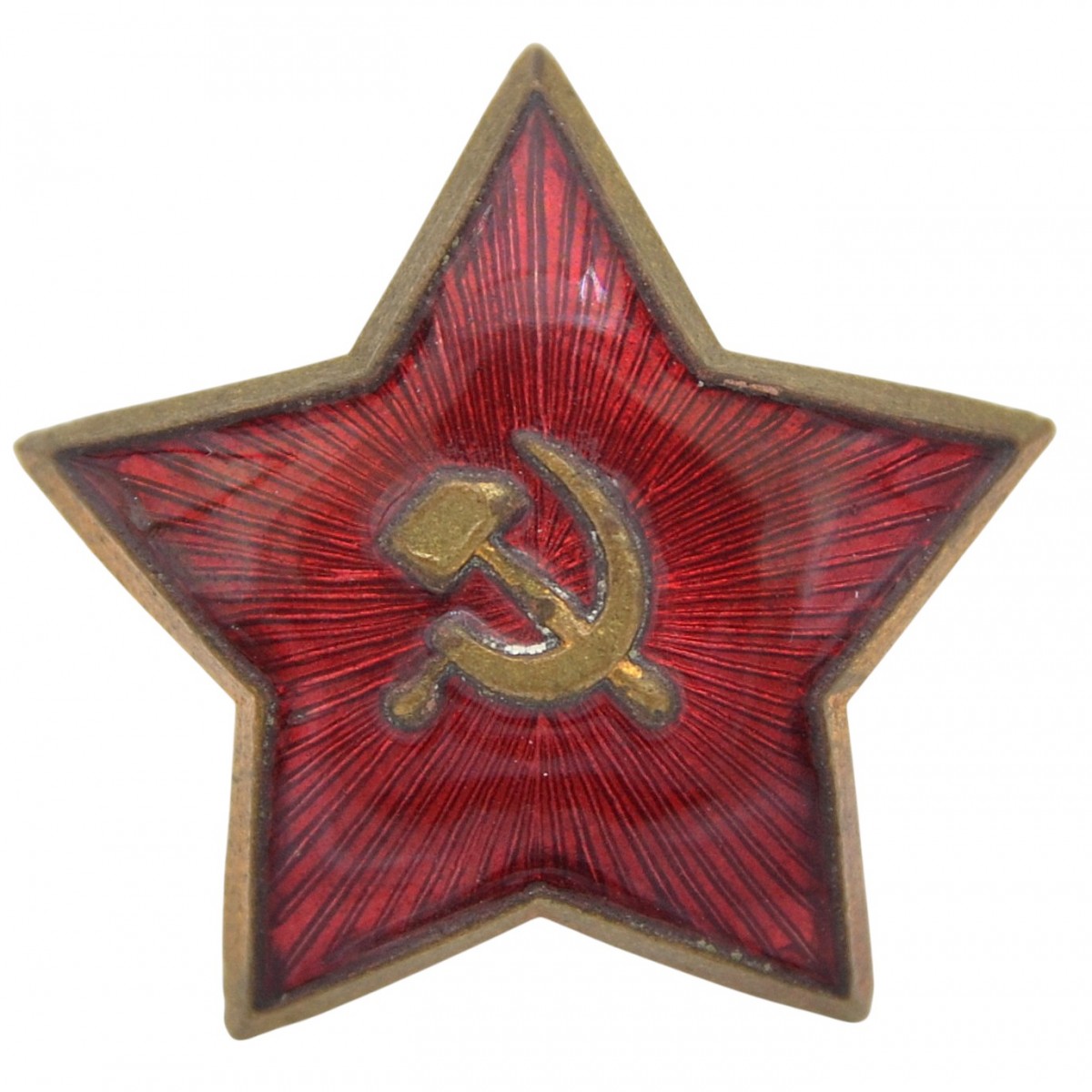 A rare star on a Red Army cap or budenovka