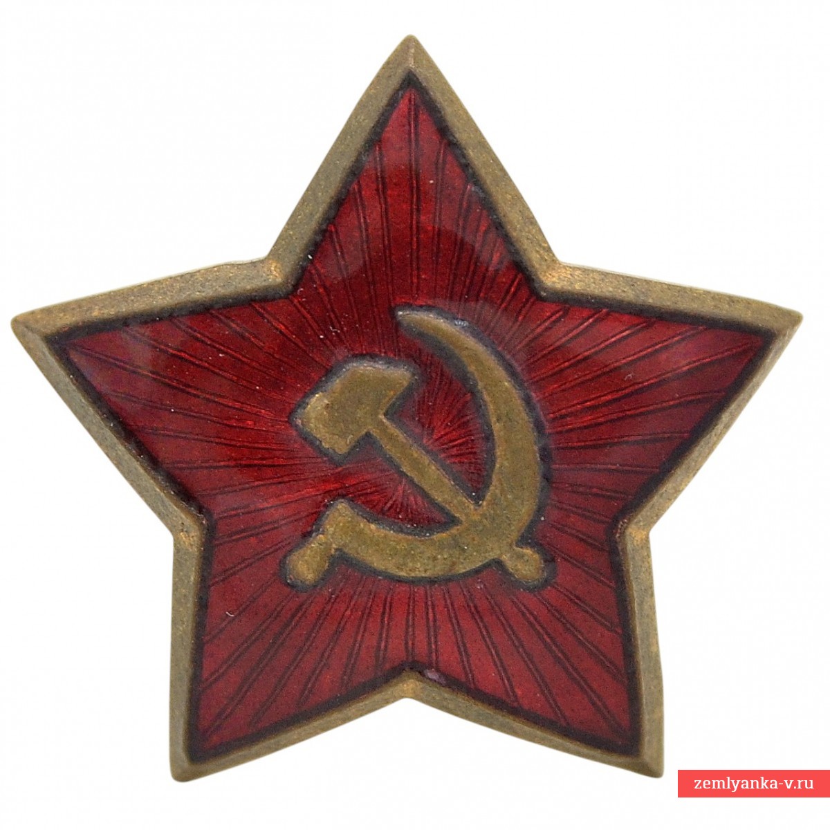 34-mm star on a Red Army cap or budenovka
