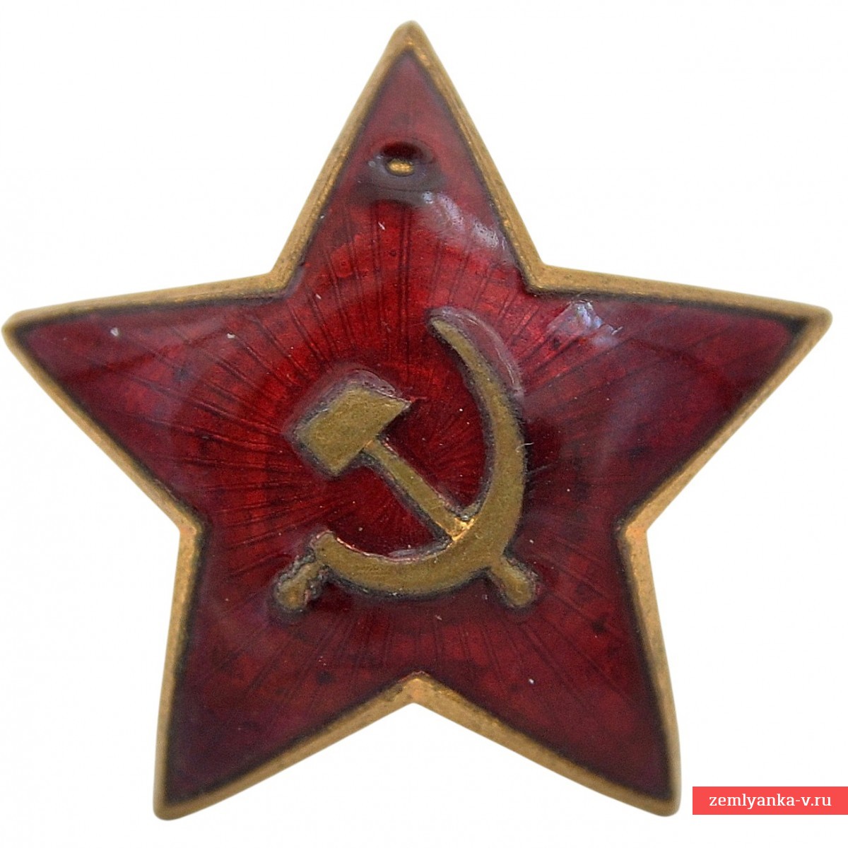 A rare star on a Red Army cap or budenovka