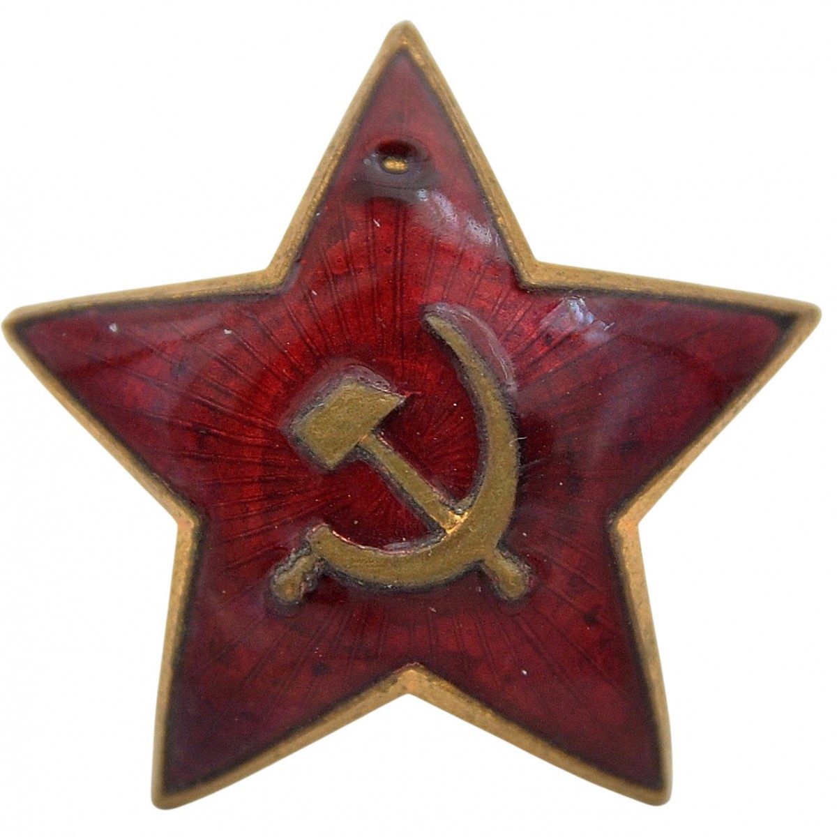 A rare star on a Red Army cap or budenovka