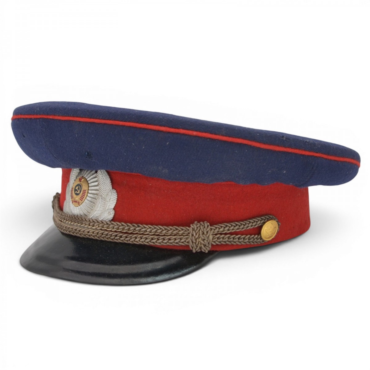 The cap of the front and exit militia of the USSR of the 1965 model