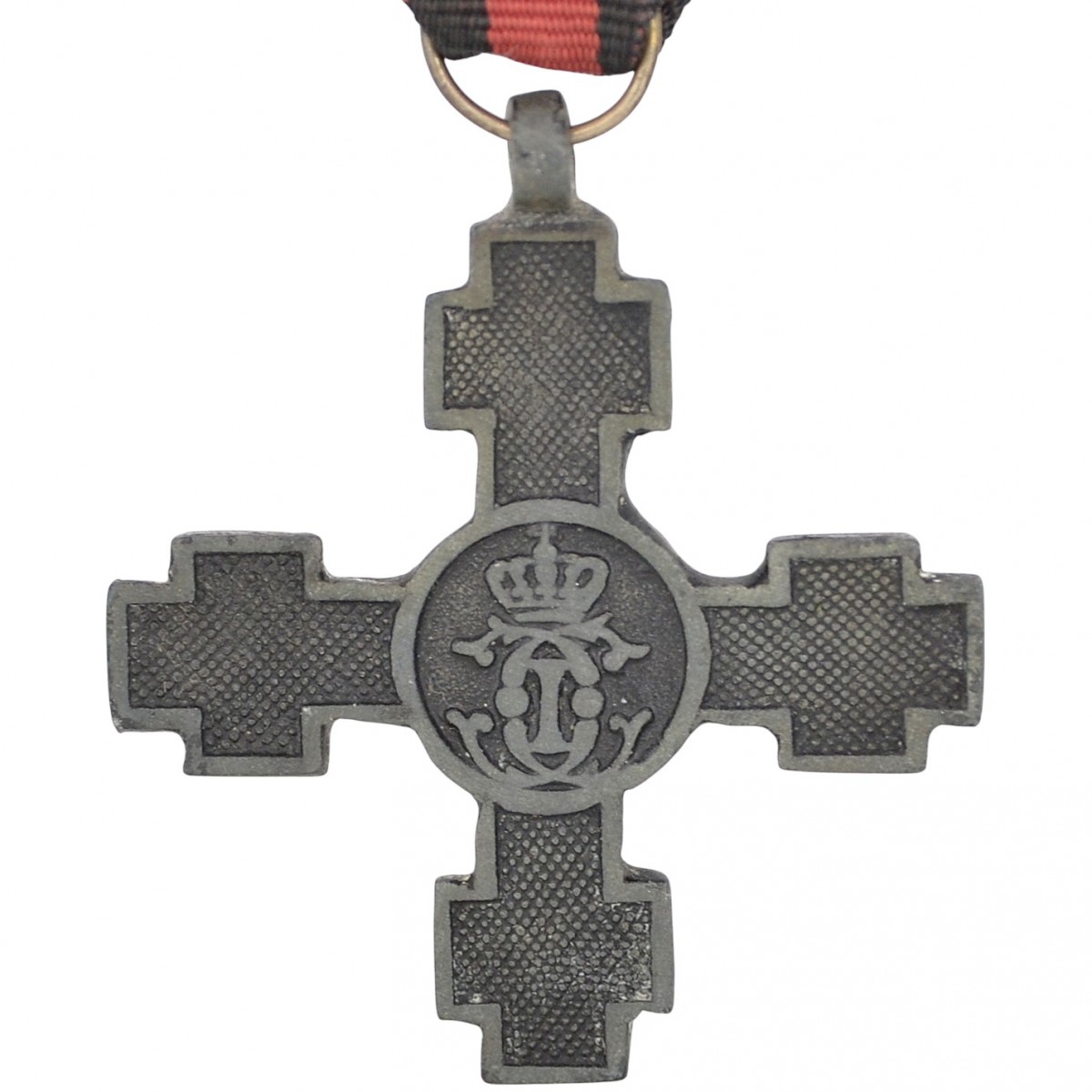 Cross "For crossing the Danube" in 1877 on a ribbon