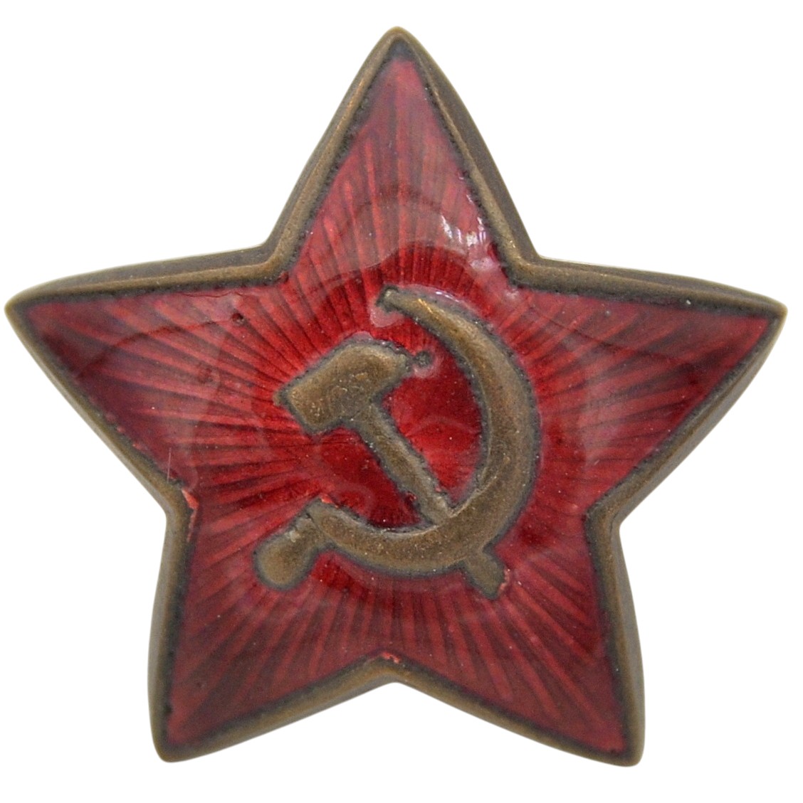 A rare steel star for a cap or cap, model 1940.